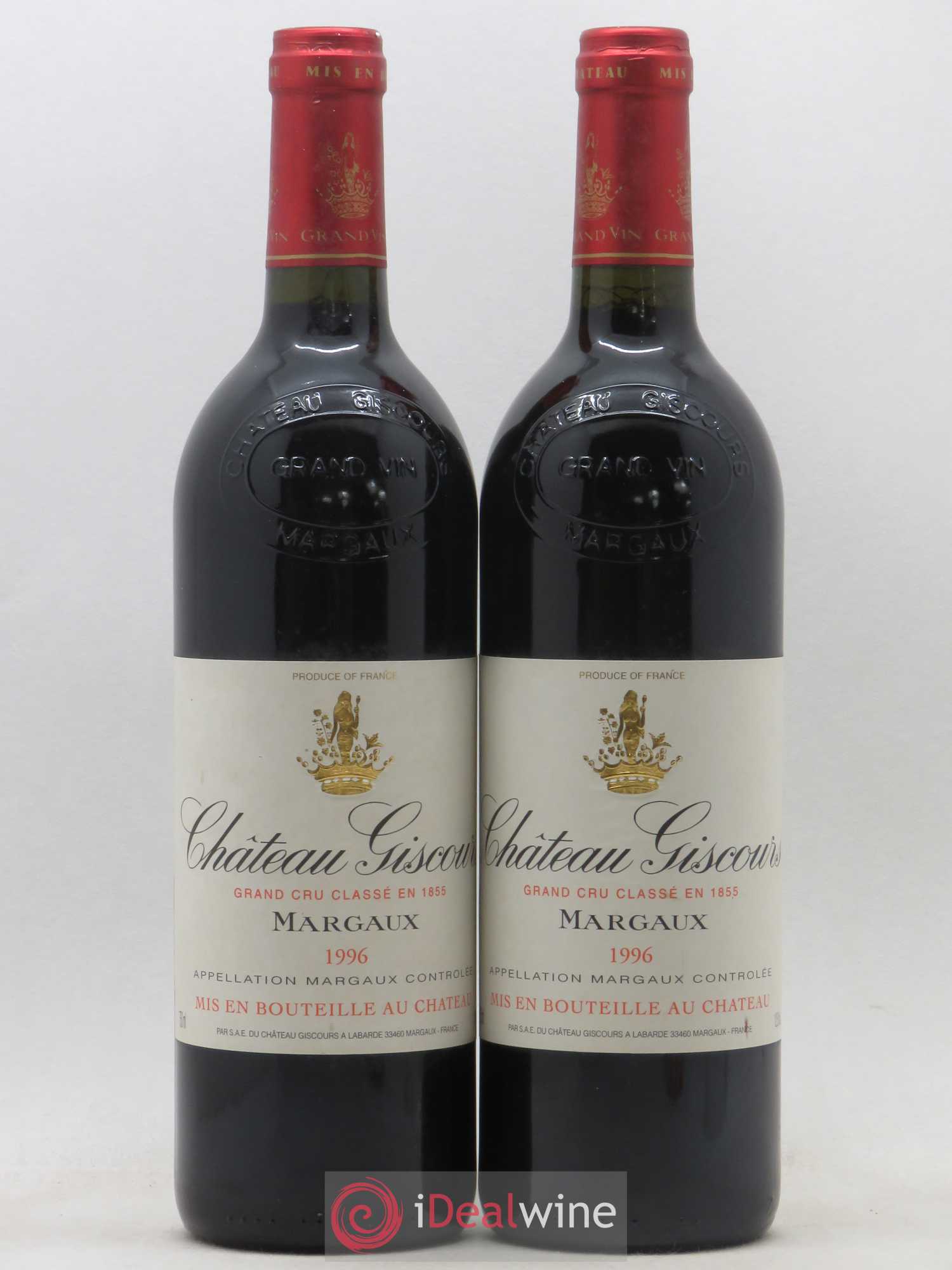Château Giscours 3ème Grand Cru Classé 1996 - Lot de 2 bouteilles - 0
