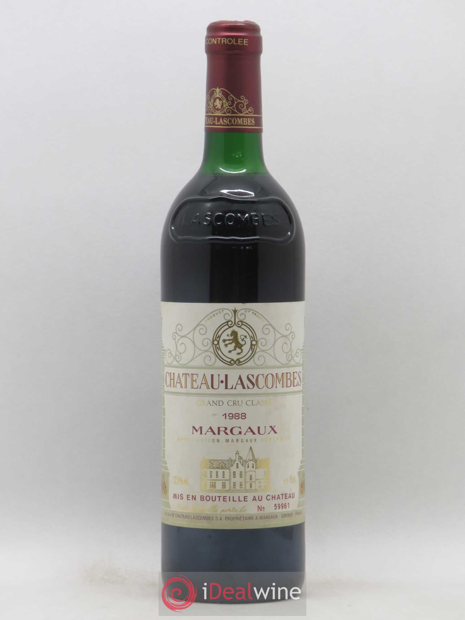 Château Lascombes 2ème Grand Cru Classé 1988 - Lot de 1 bouteille - 0