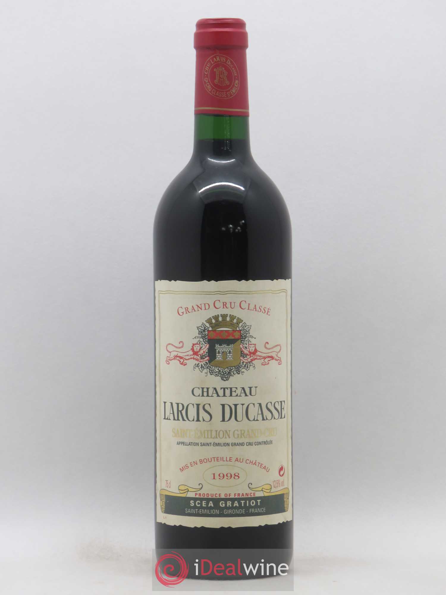 Château Larcis Ducasse 1er Grand Cru Classé B 1998 - Lot de 1 bouteille - 0