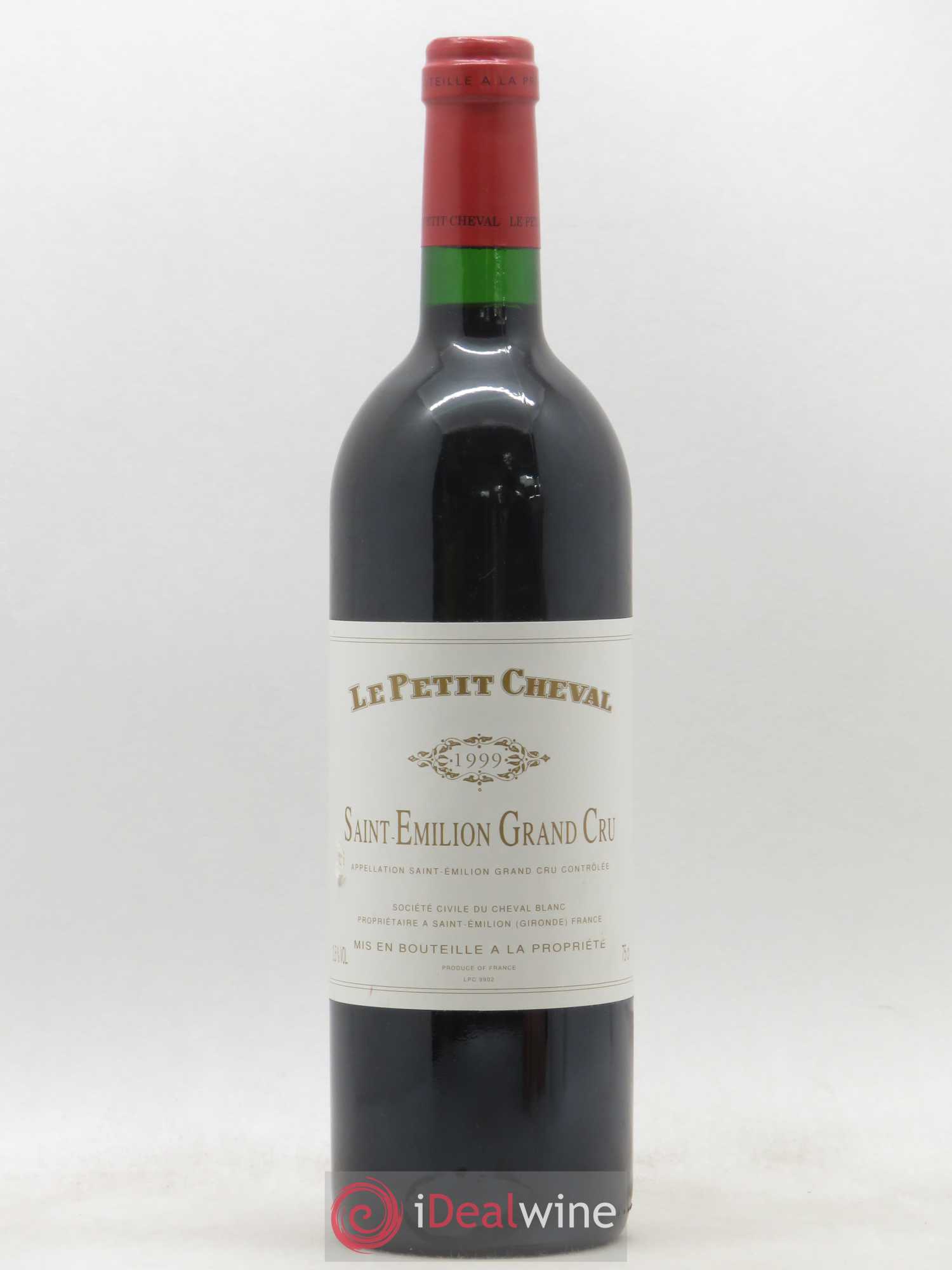 Le Petit Cheval Second Vin 1999 - Lot de 1 bouteille - 0