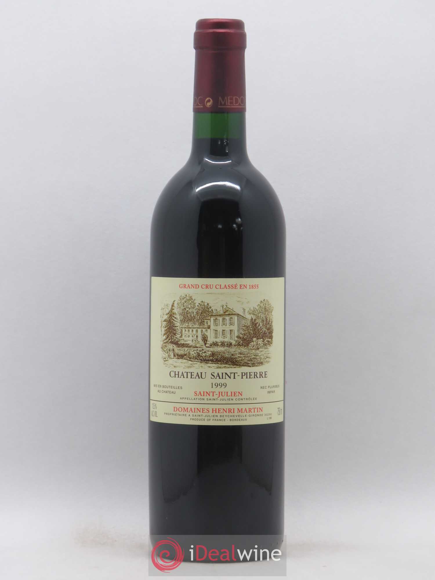 Château Saint-Pierre 4ème Grand Cru Classé 1999 - Lot de 1 bouteille - 0