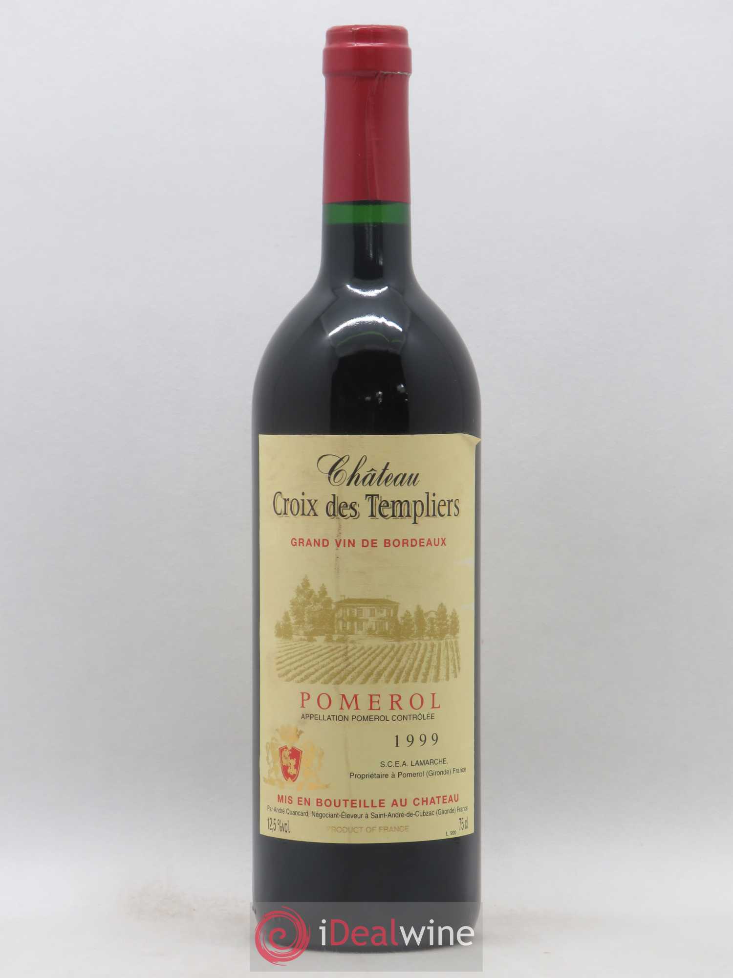 Pomerol Chateau La Croix des Templiers 1999 - Posten von 1 Flasche - 0