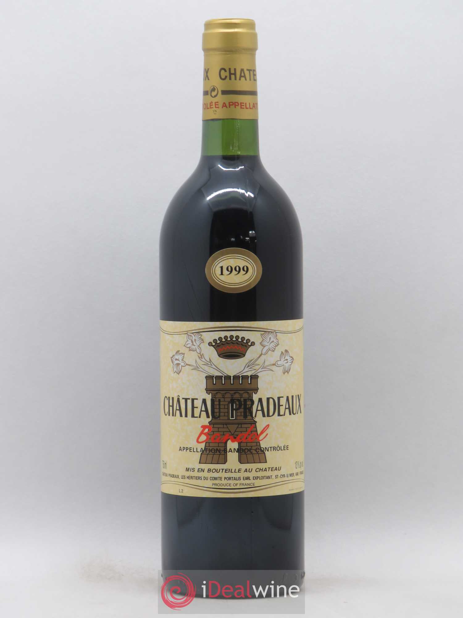 Bandol Château Pradeaux Famille Portalis 1999 - Lot de 1 bouteille - 0