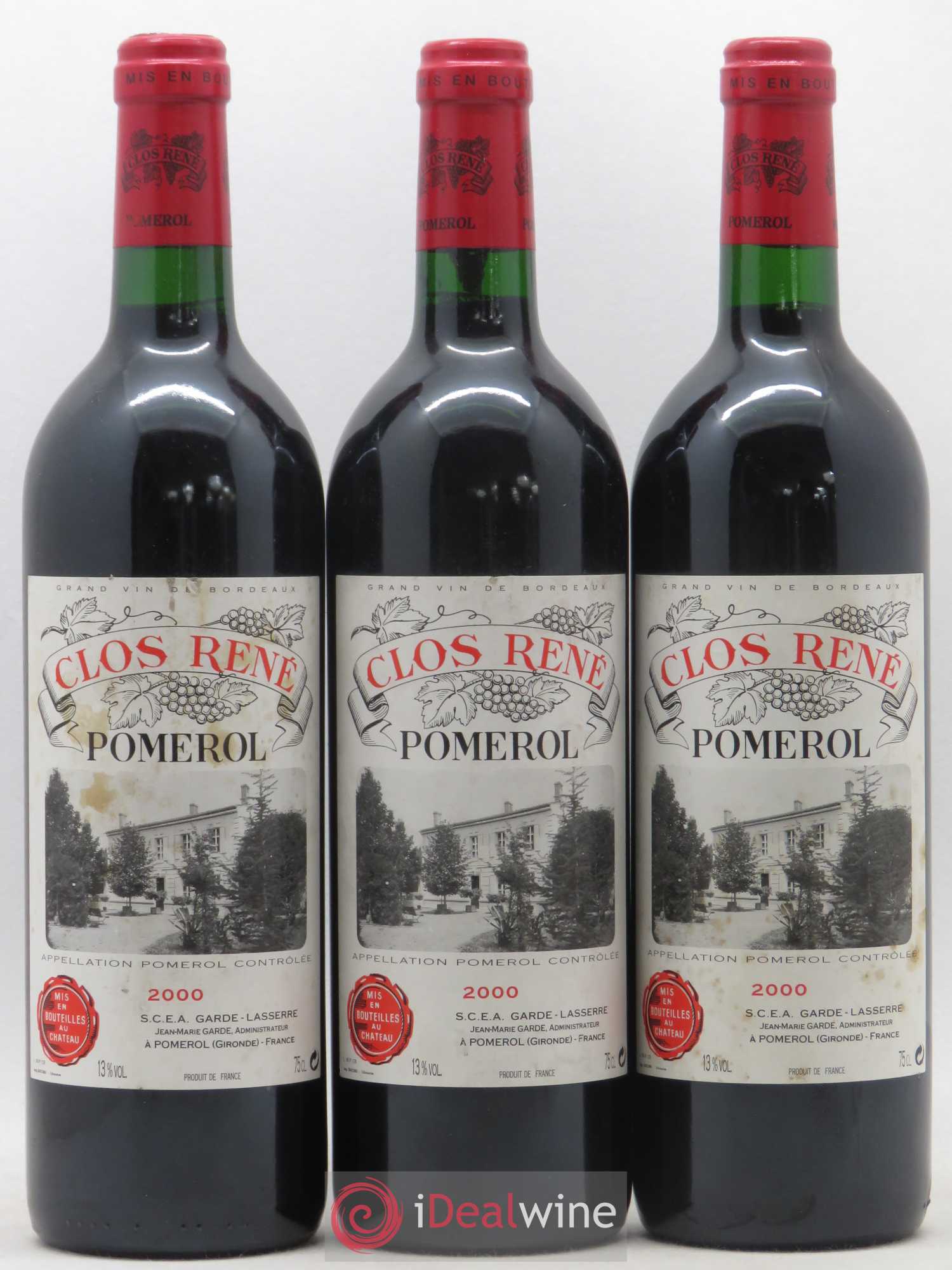 Clos René 2000 - Lot of 3 bottles - 0