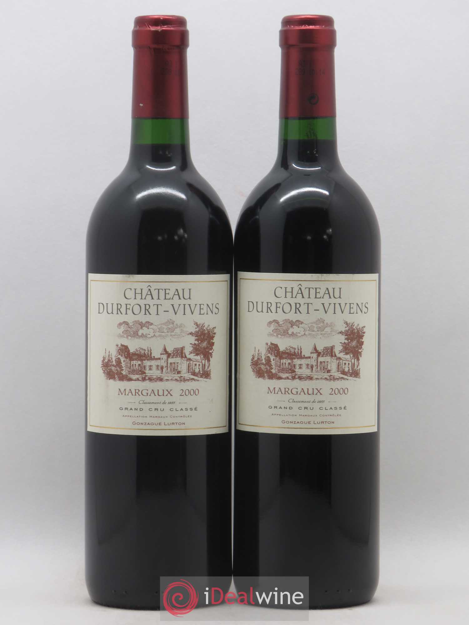 Château Durfort Vivens 2ème Grand Cru Classé 2000 - Lot de 2 bouteilles - 0