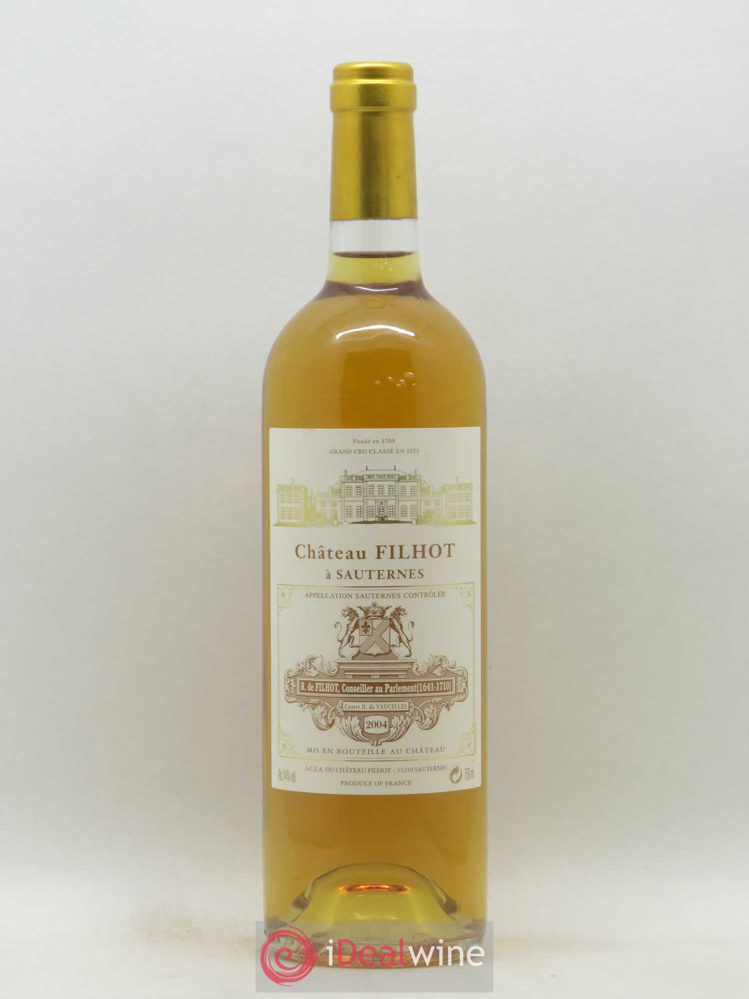 Château Filhot 2ème Grand Cru Classé 2004 - Lotto di 1 bottiglia - 0
