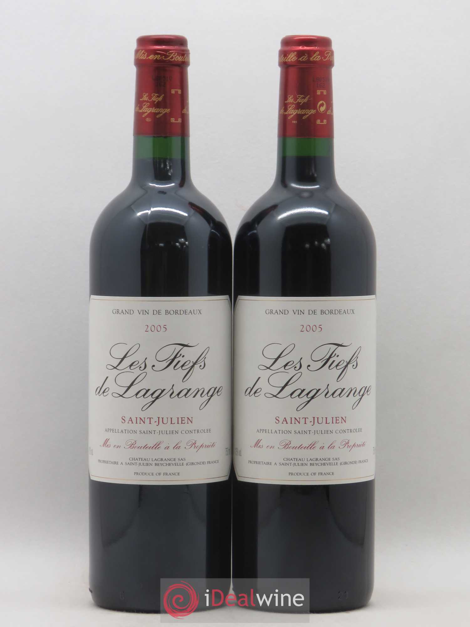 Les Fiefs de Lagrange Second Vin 2005 - Lot de 2 bouteilles - 0