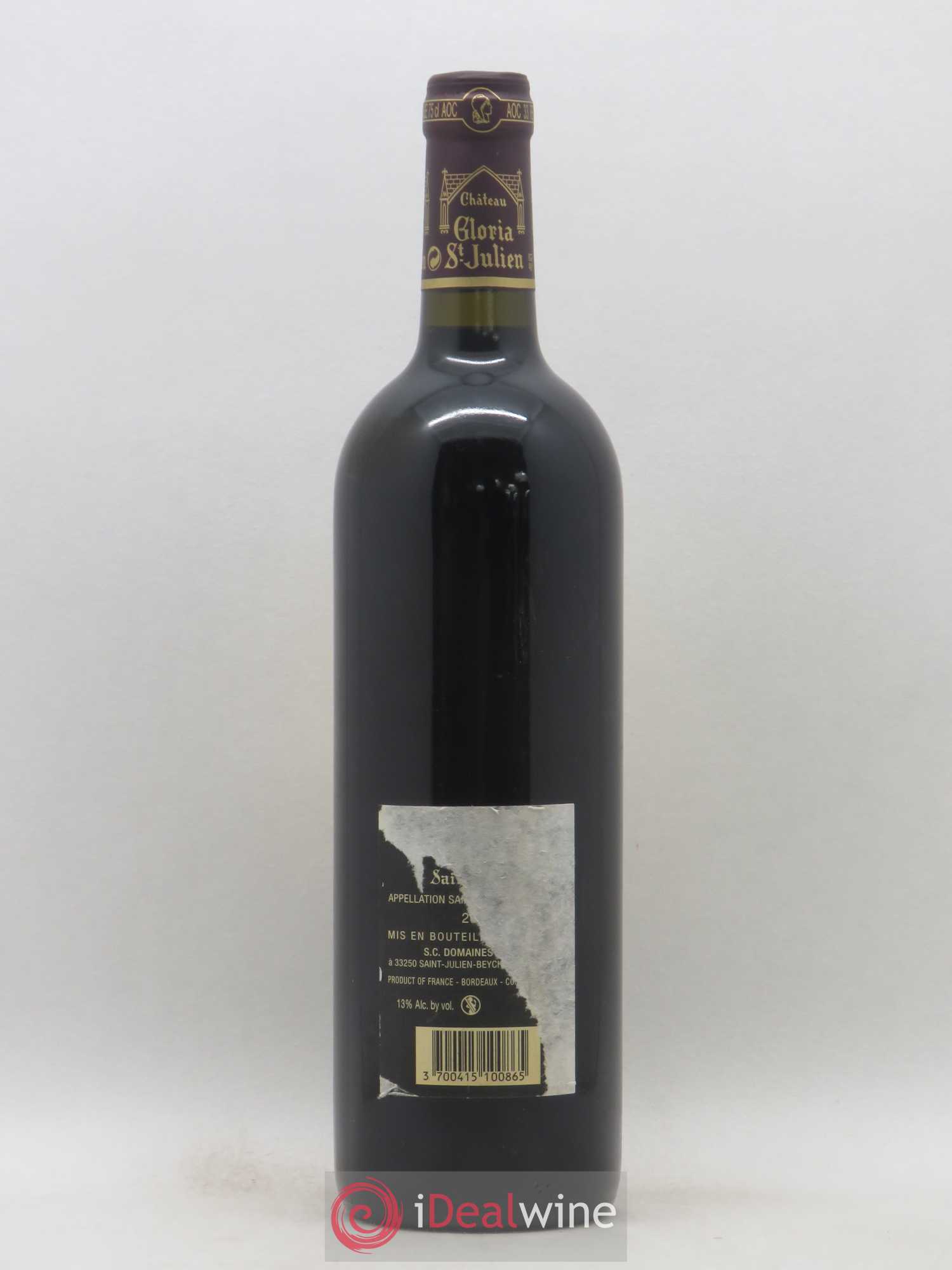 Château Gloria 2008 - Lot de 1 bouteille - 1