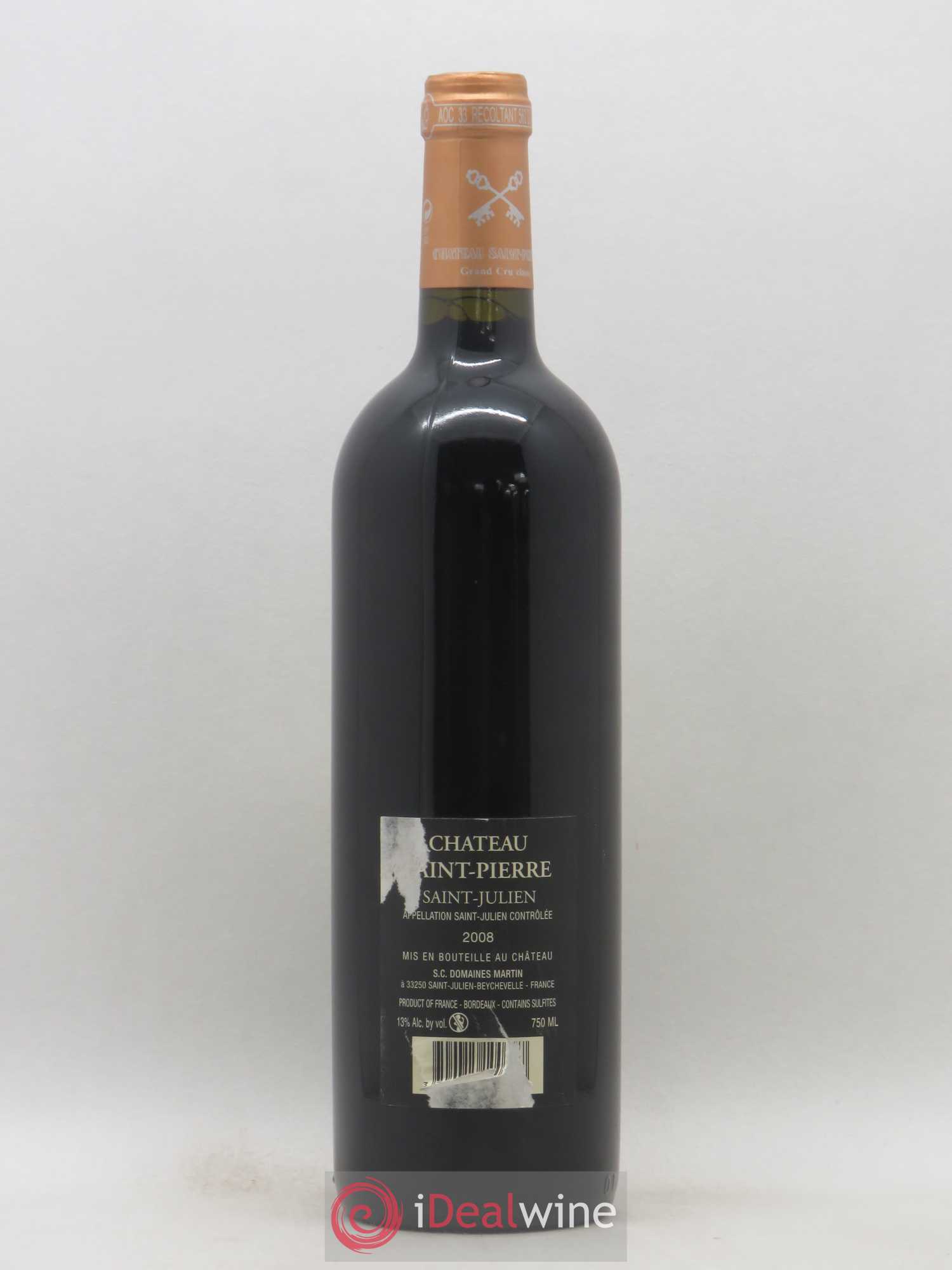 Château Saint-Pierre 4ème Grand Cru Classé 2008 - Lot de 1 bouteille - 1