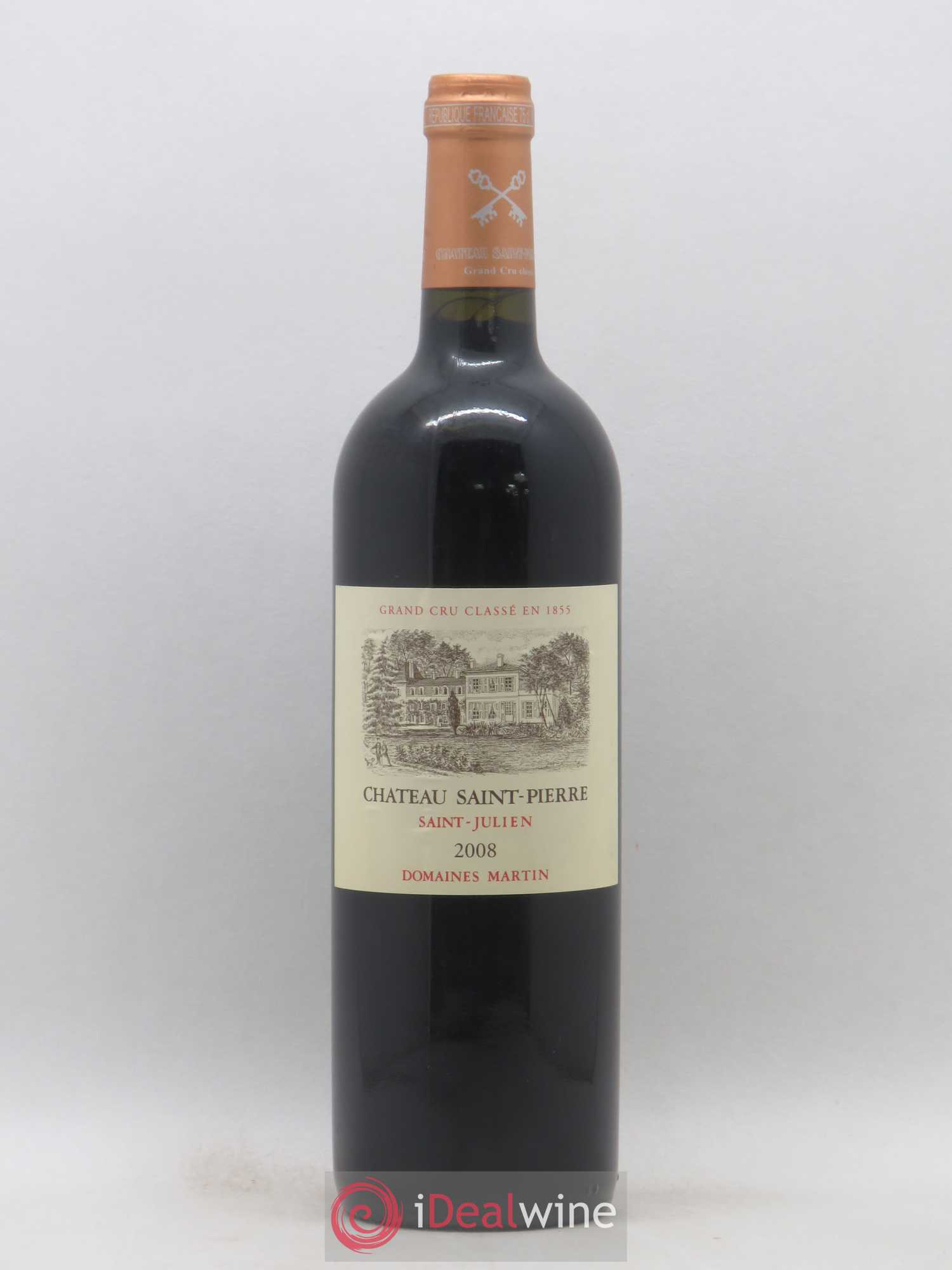 Château Saint-Pierre 4ème Grand Cru Classé 2008 - Lot de 1 bouteille - 0