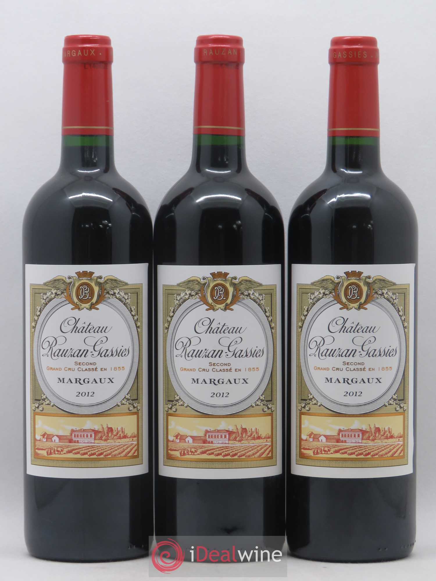 Château Rauzan-Gassies 2ème Grand Cru Classé 2012 - Lot de 3 bouteilles - 0