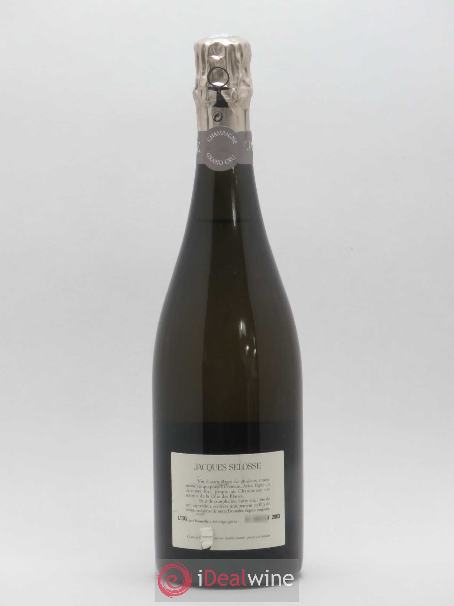 Blanc de Blancs Grand Cru Extra-Brut Jacques Selosse - Lot of 1 bottle - 1