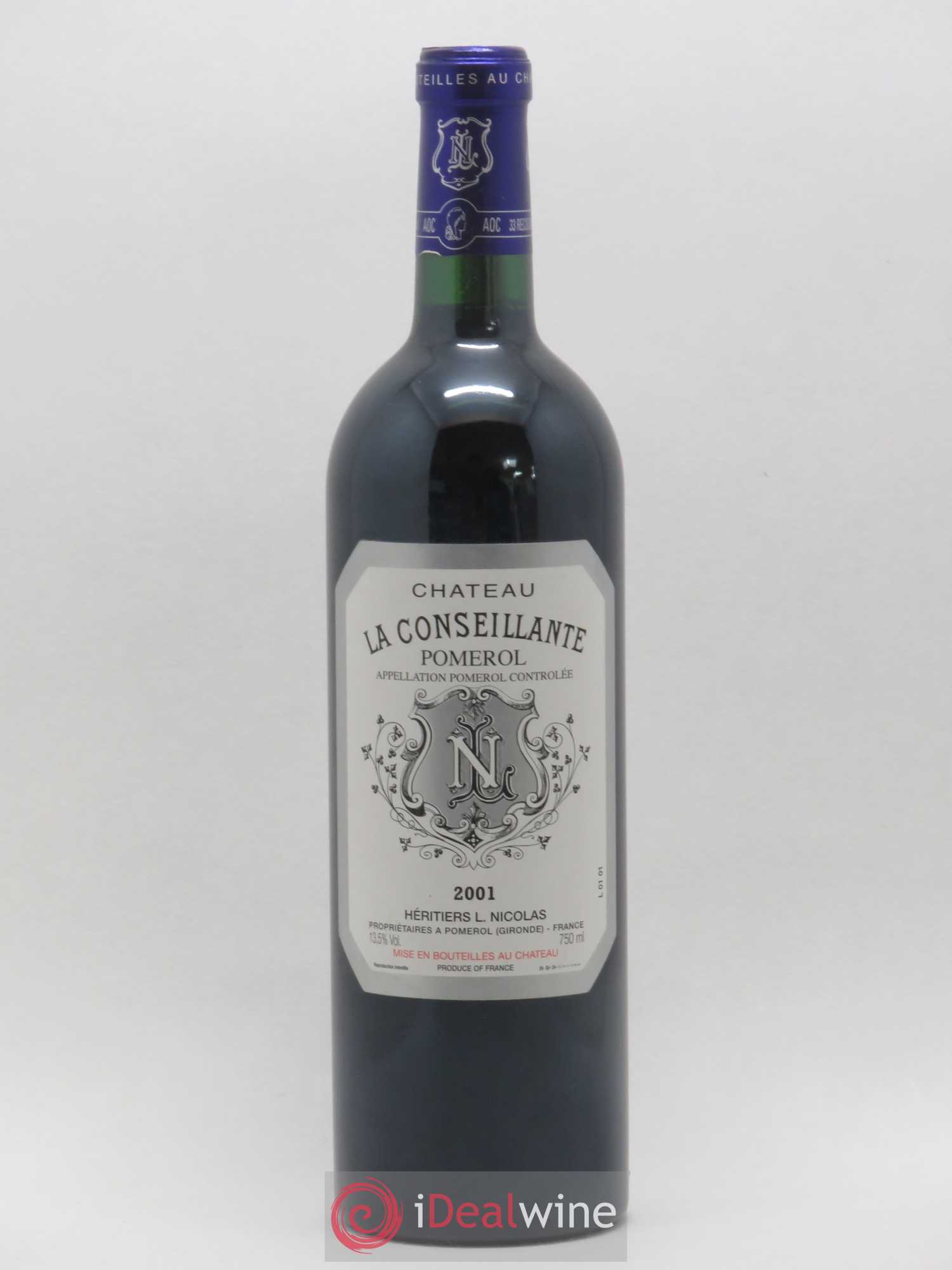 Château la Conseillante 2001 - Lot de 1 bouteille - 0