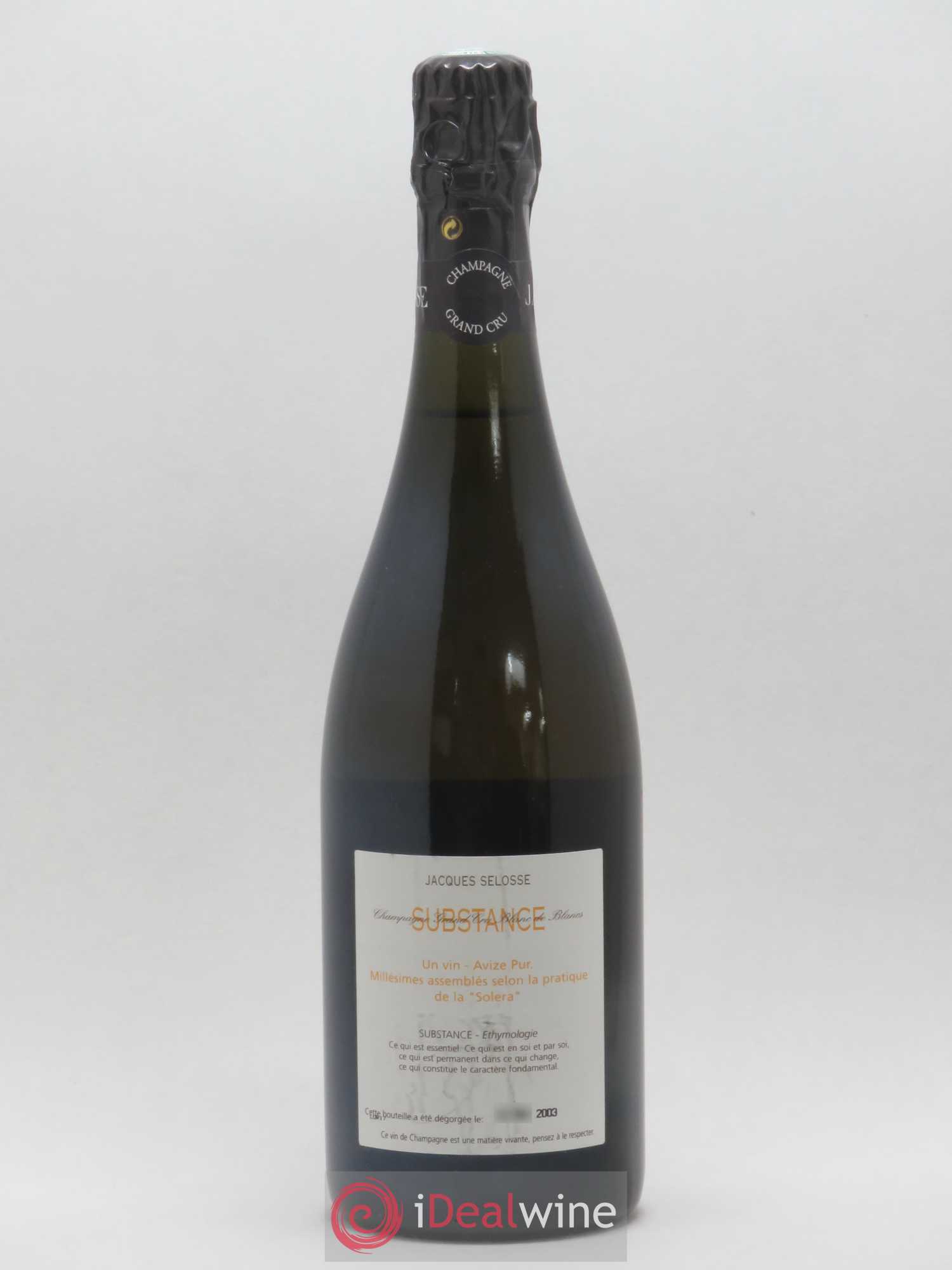 Substance Jacques Selosse - Lot de 1 bouteille - 1