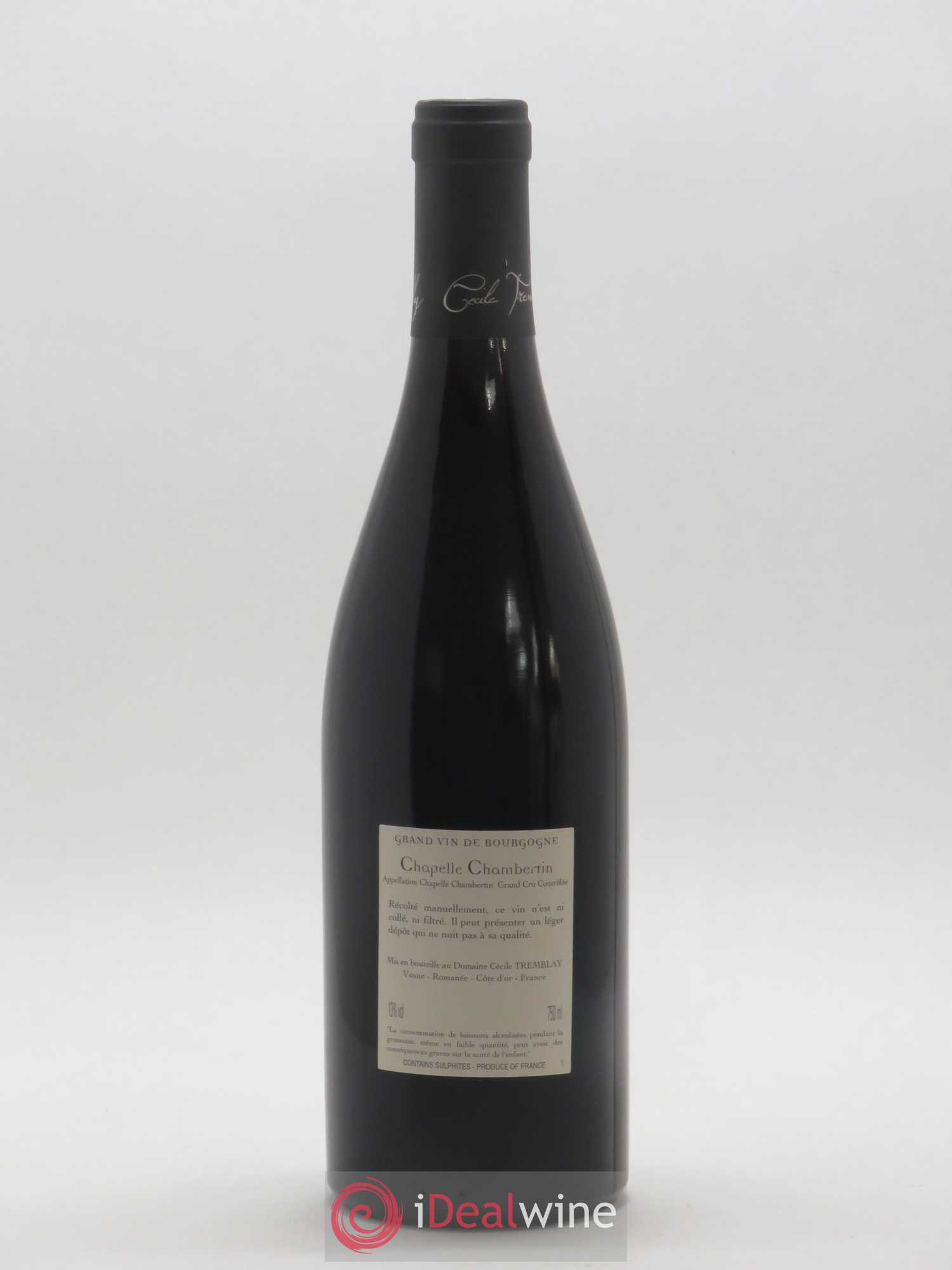 Chapelle-Chambertin Grand Cru Cécile Tremblay 2014 - Lot de 1 bouteille - 1