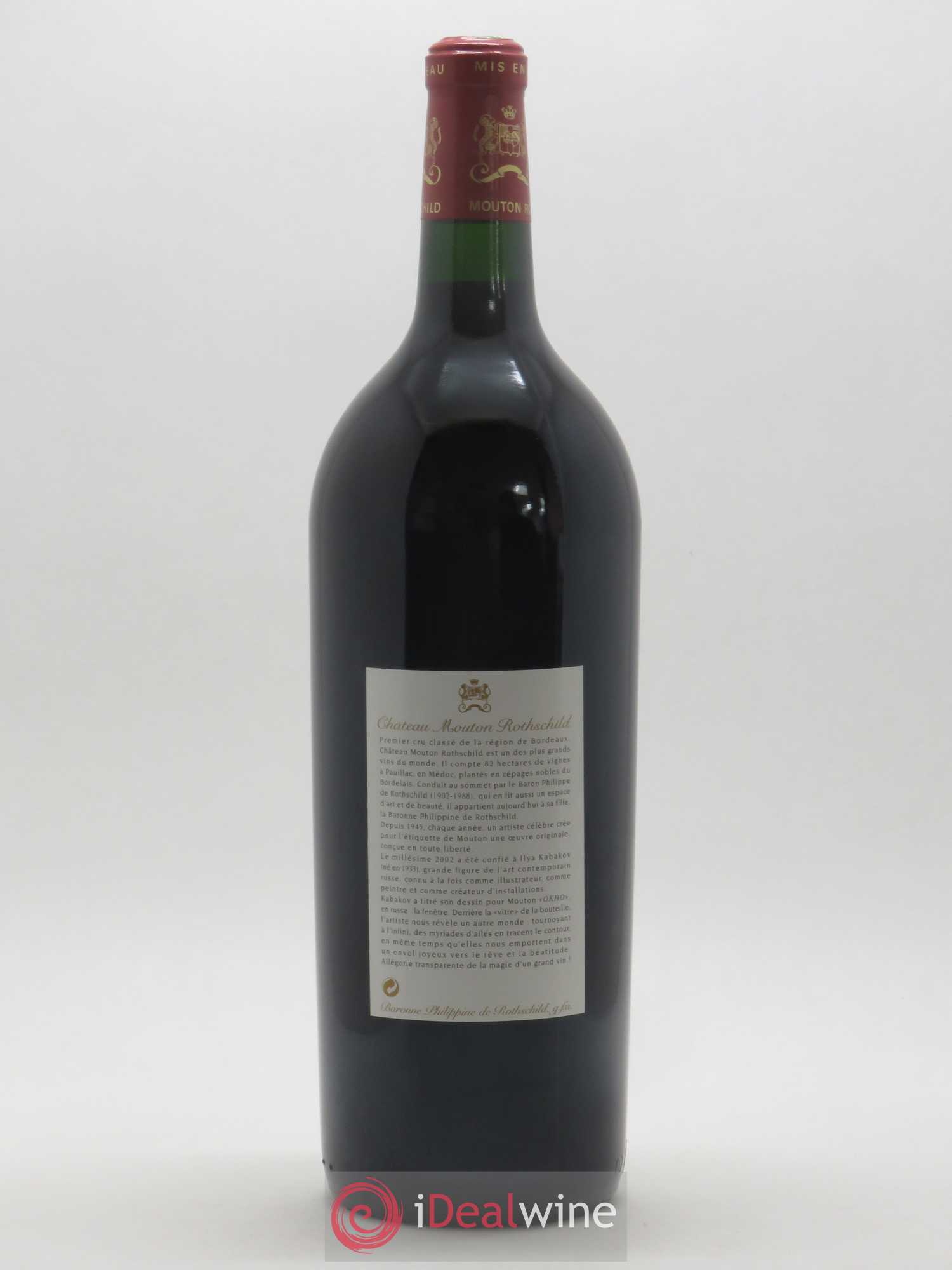 Château Mouton Rothschild 1er Grand Cru Classé 2002 - Lot de 1 magnum - 1