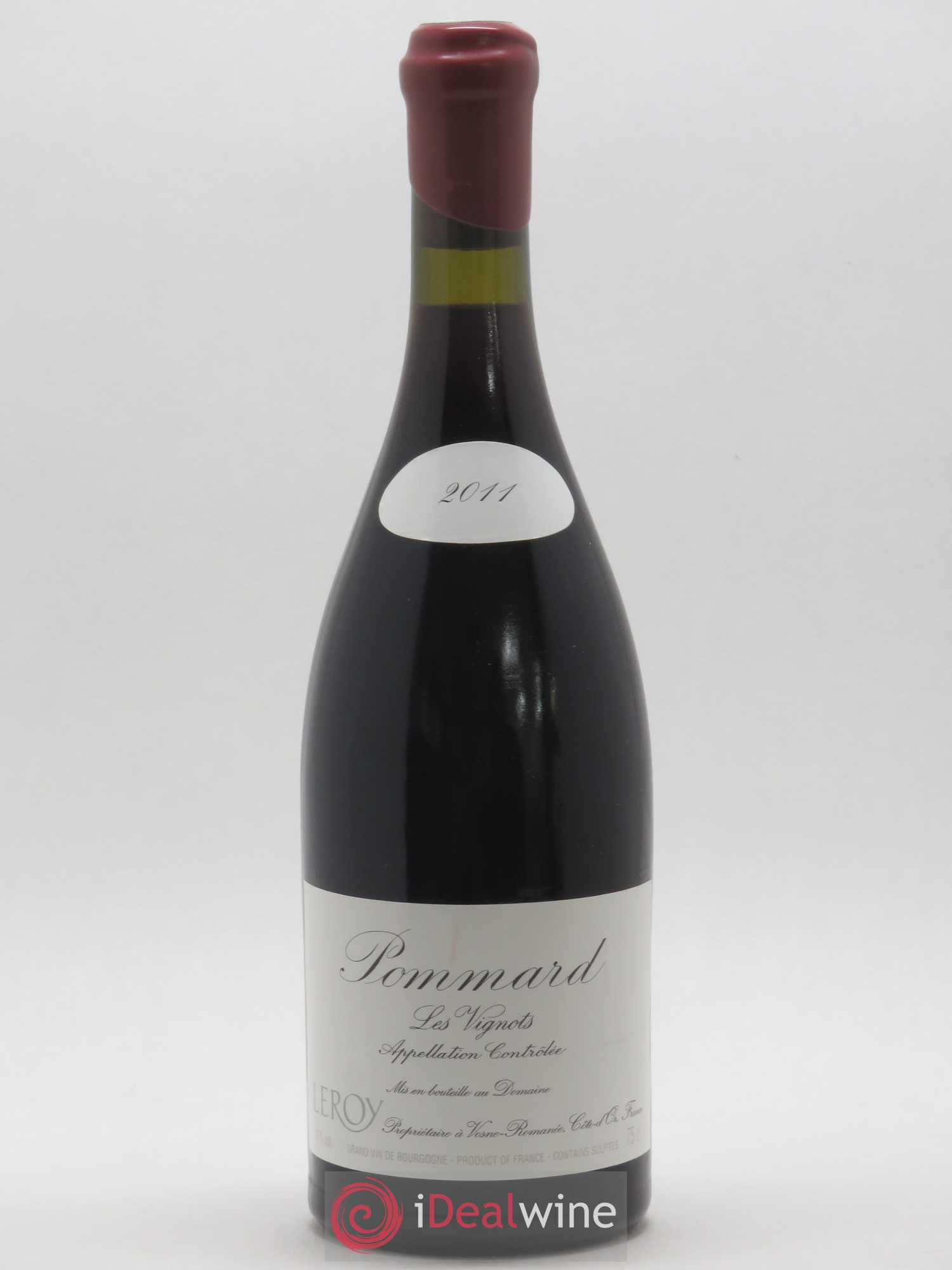 Pommard Les Vignots Leroy (Domaine) 2011 - Lot de 1 bouteille - 0