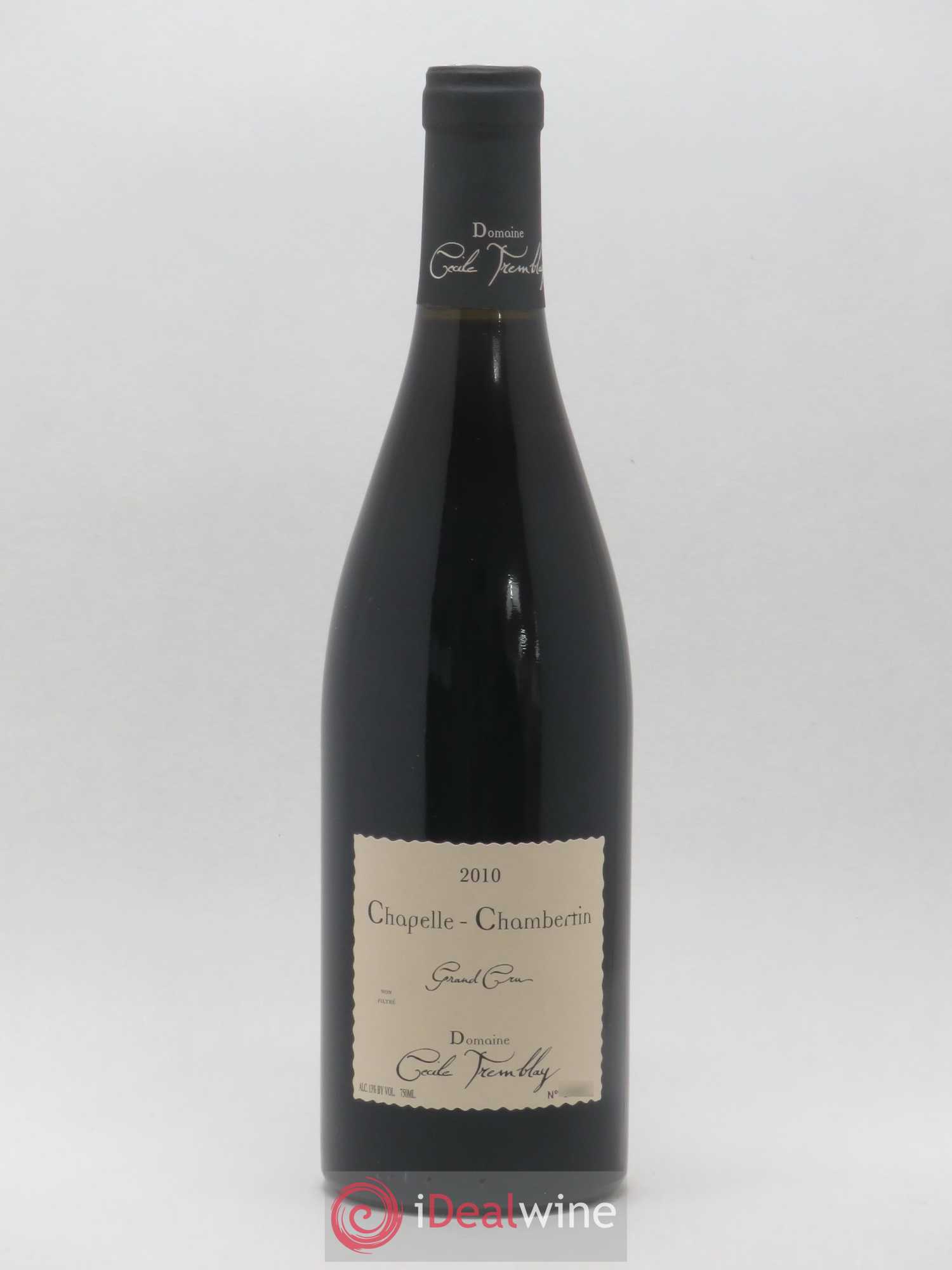 Chapelle-Chambertin Grand Cru Cécile Tremblay 2010 - Lot de 1 bouteille - 0