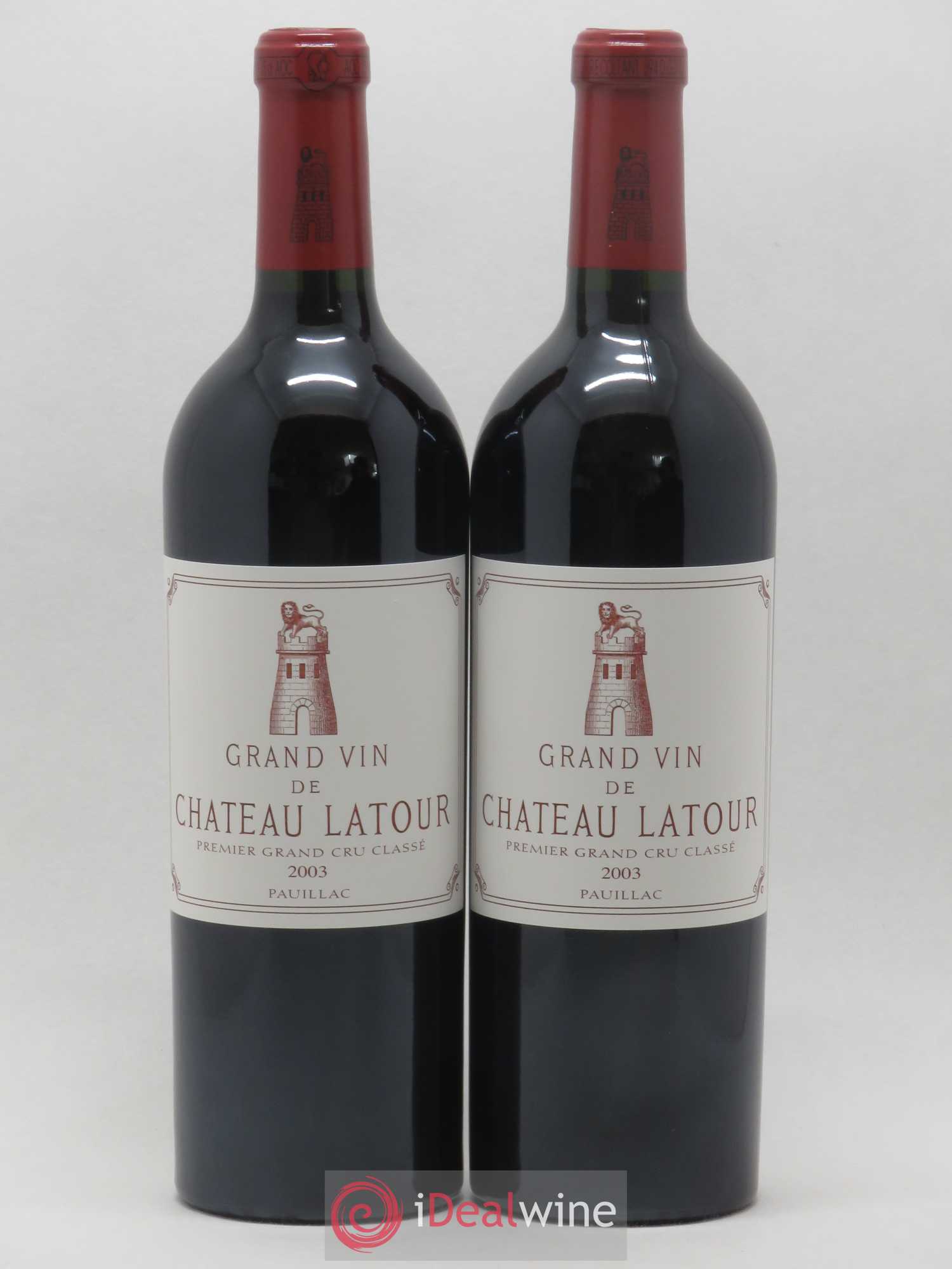 Château Latour 1er Grand Cru Classé 2003 - Lot de 2 bouteilles - 0