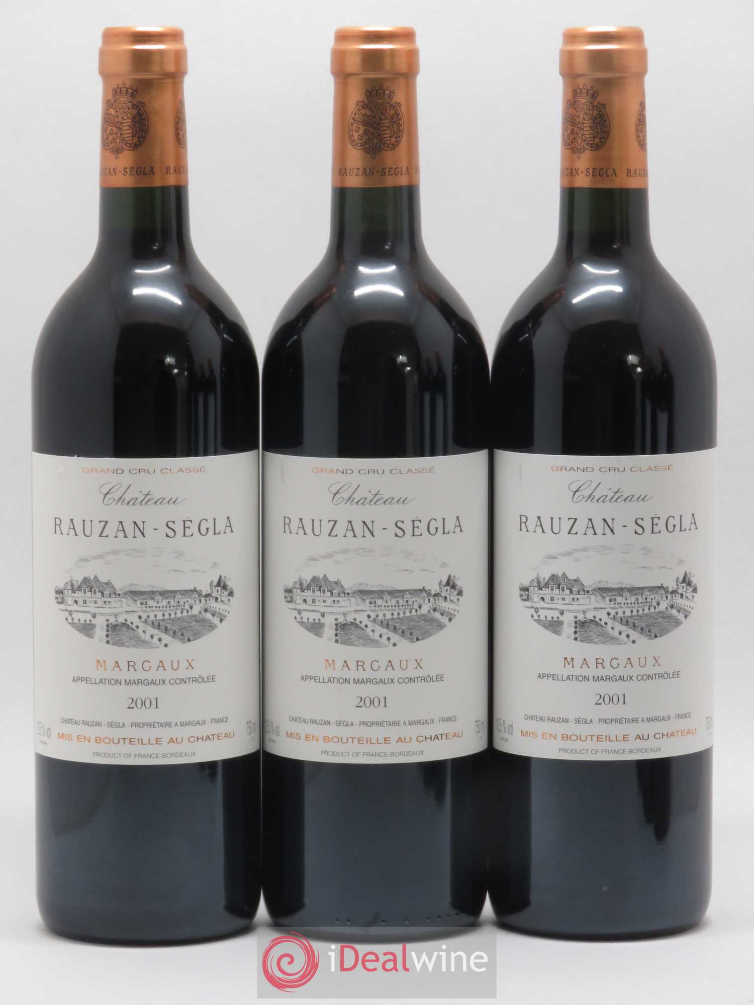 Château Rauzan Ségla Grand Cru Classé 2001 - Lot de 12 bouteilles - 1