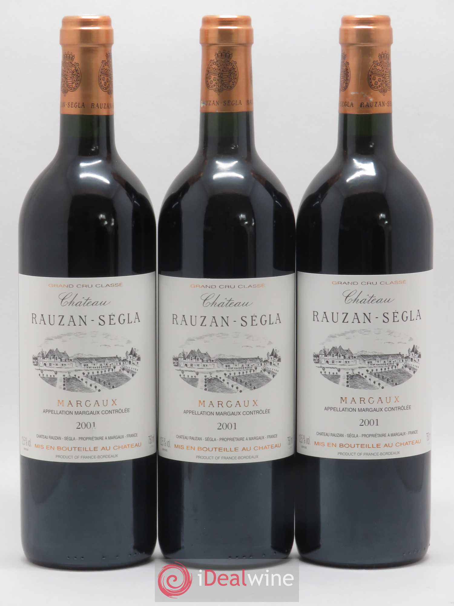 Château Rauzan Ségla Grand Cru Classé 2001 - Lot de 12 bouteilles - 3