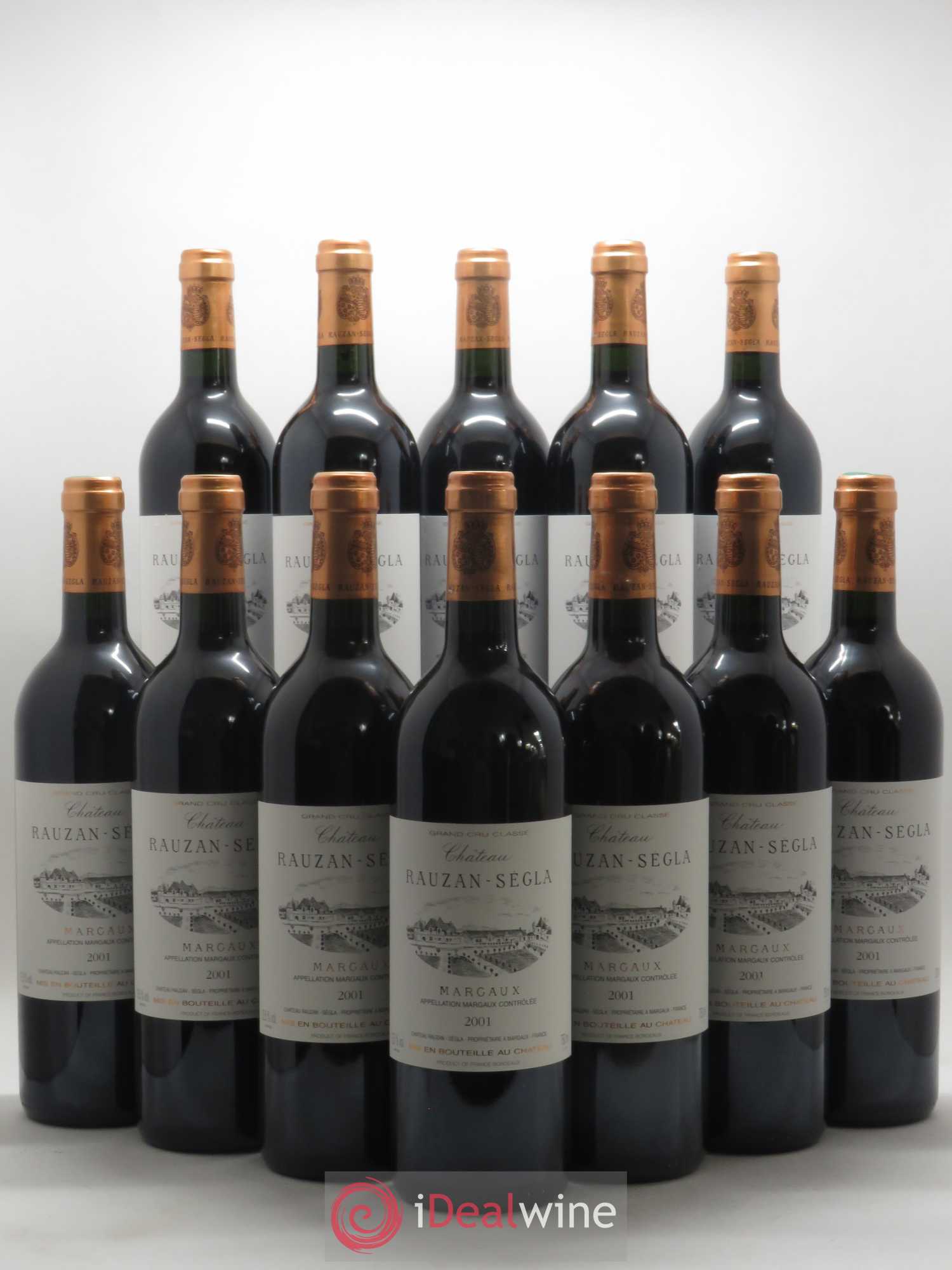 Château Rauzan Ségla Grand Cru Classé 2001 - Lot de 12 bouteilles - 0