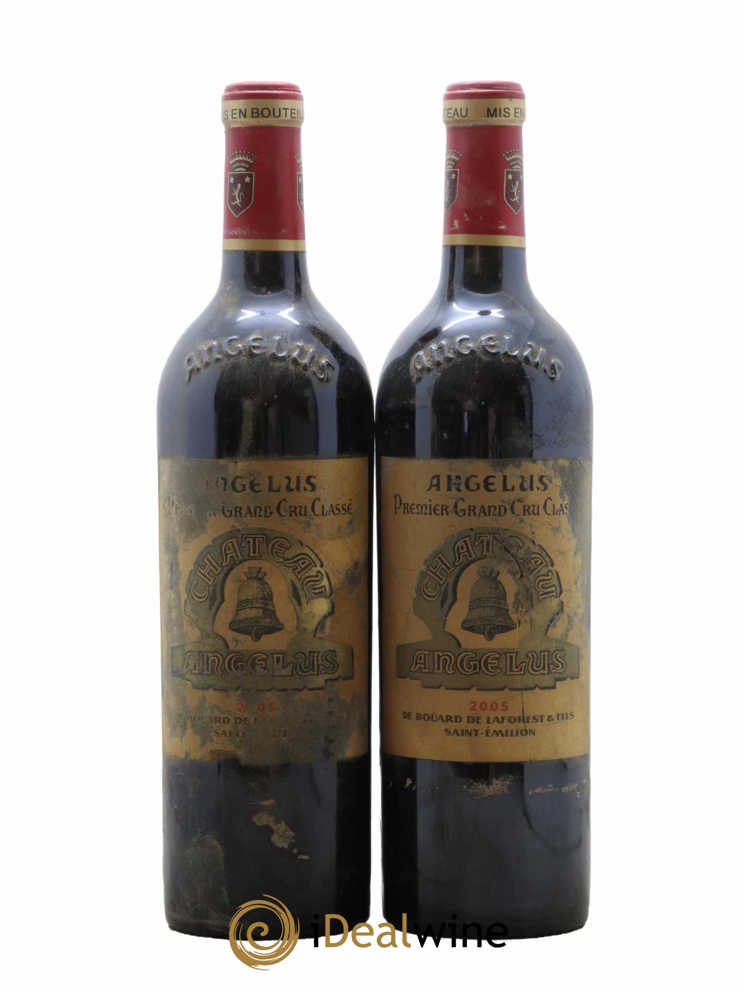 Château Angélus 1er Grand Cru Classé A 2005 - Lot de 2 bouteilles - 0