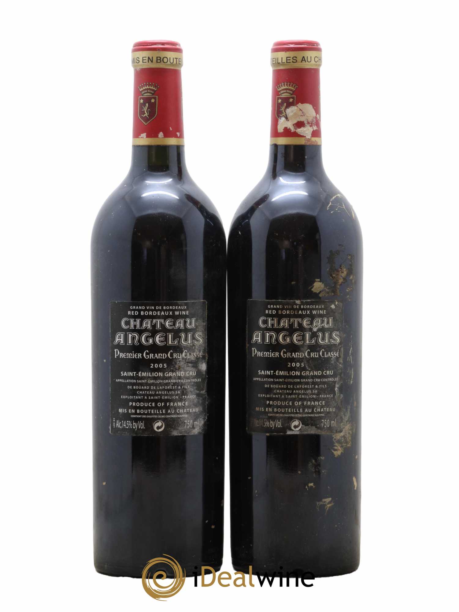 Château Angélus 1er Grand Cru Classé A 2005 - Lot de 2 bouteilles - 1