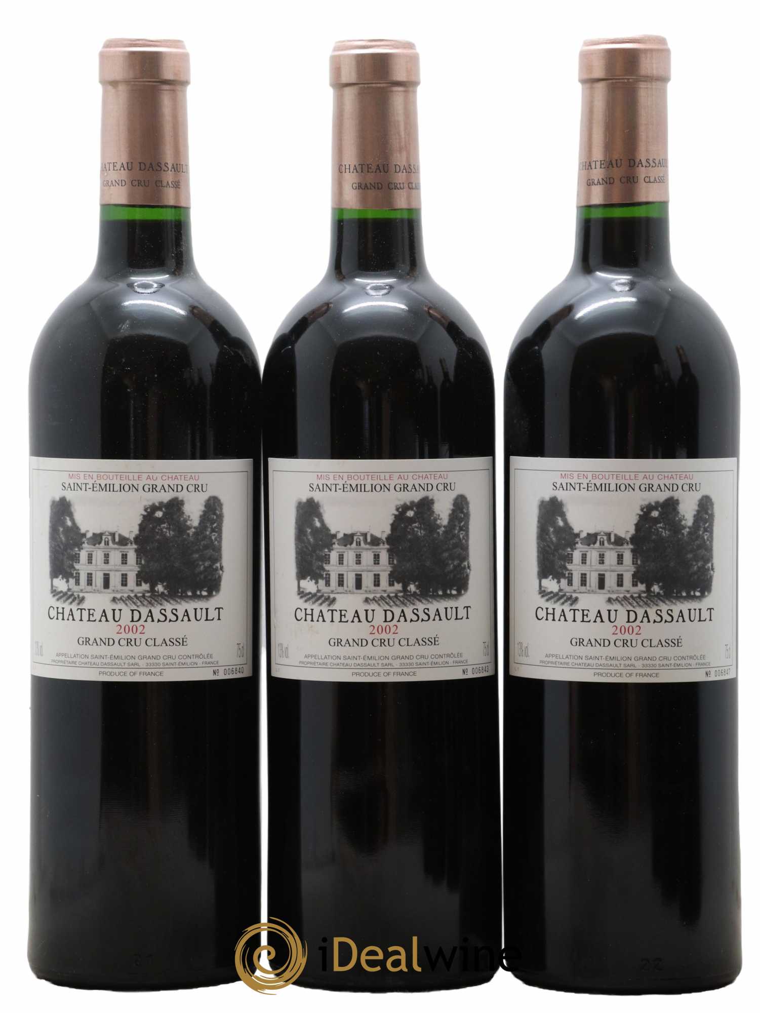 Château Dassault Grand Cru Classé 2002 - Lot de 6 bouteilles - 1