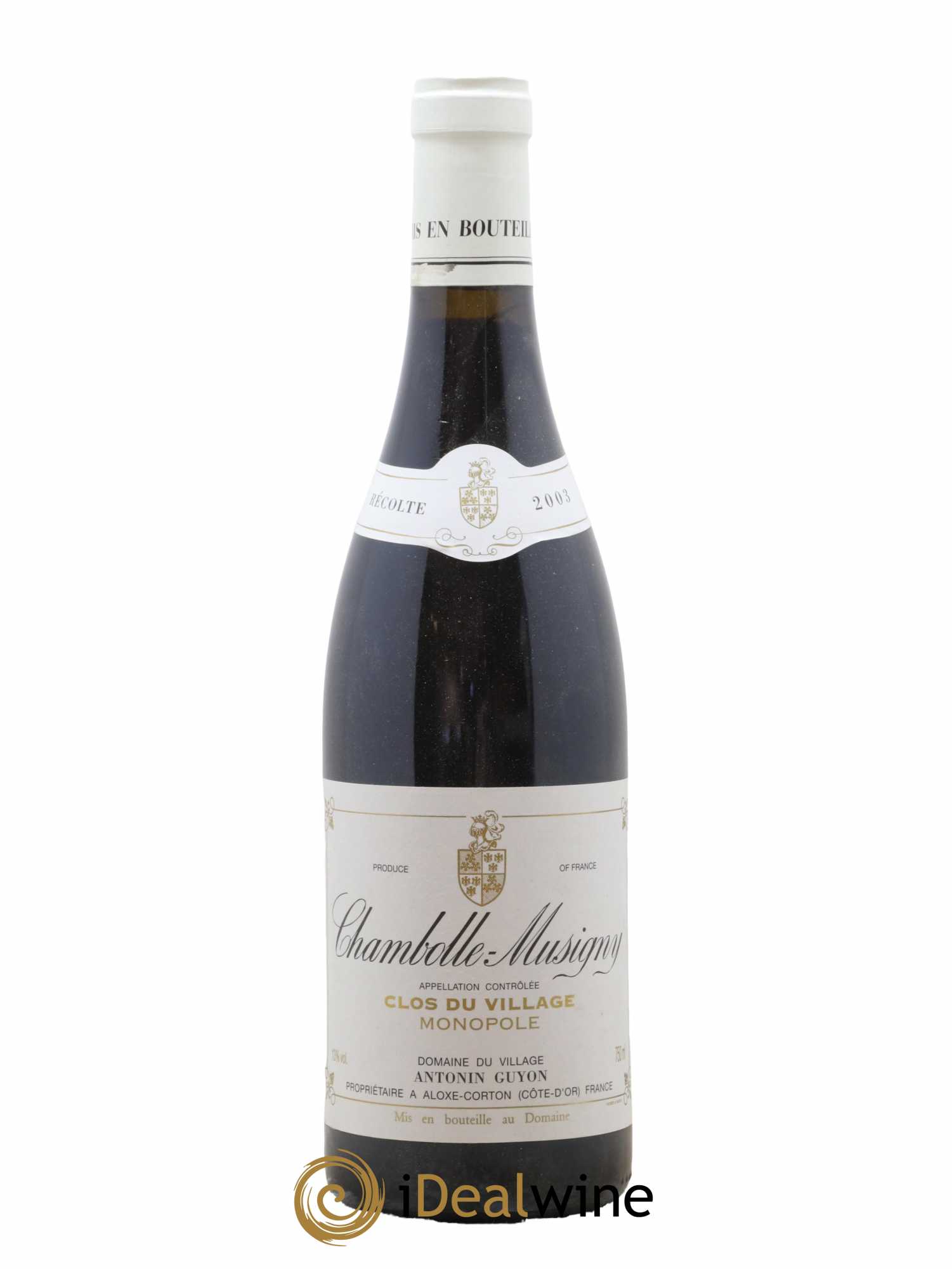 Chambolle-Musigny Clos Du Village Antonin Guyon 2003 - Lot de 1 bouteille - 0