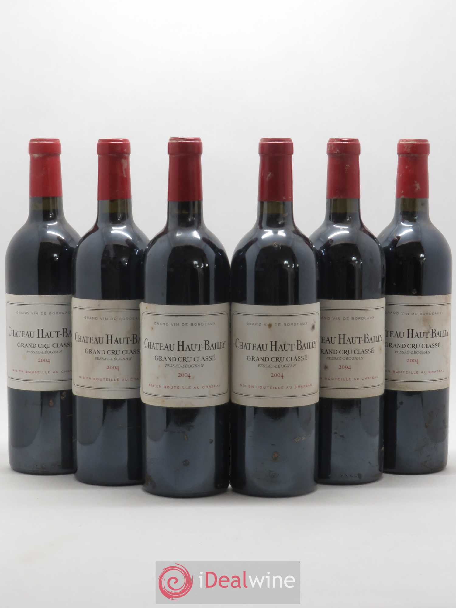 Château Haut-Bailly Cru Classé de Graves 2004 - Lot de 6 bouteilles - 0
