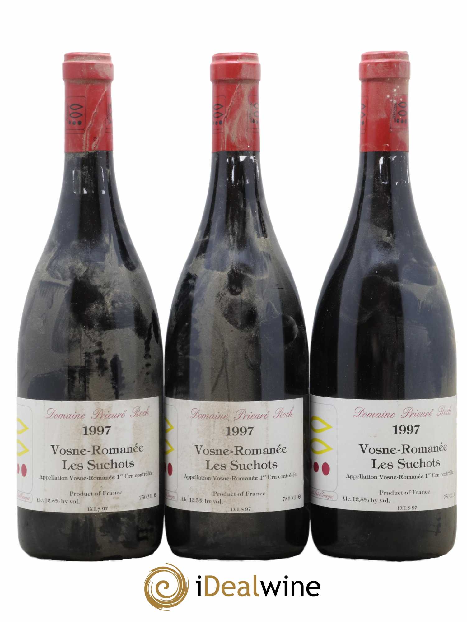 Vosne-Romanée 1er Cru Les Suchots Prieuré Roch 1997 - Lot de 3 bouteilles - 0
