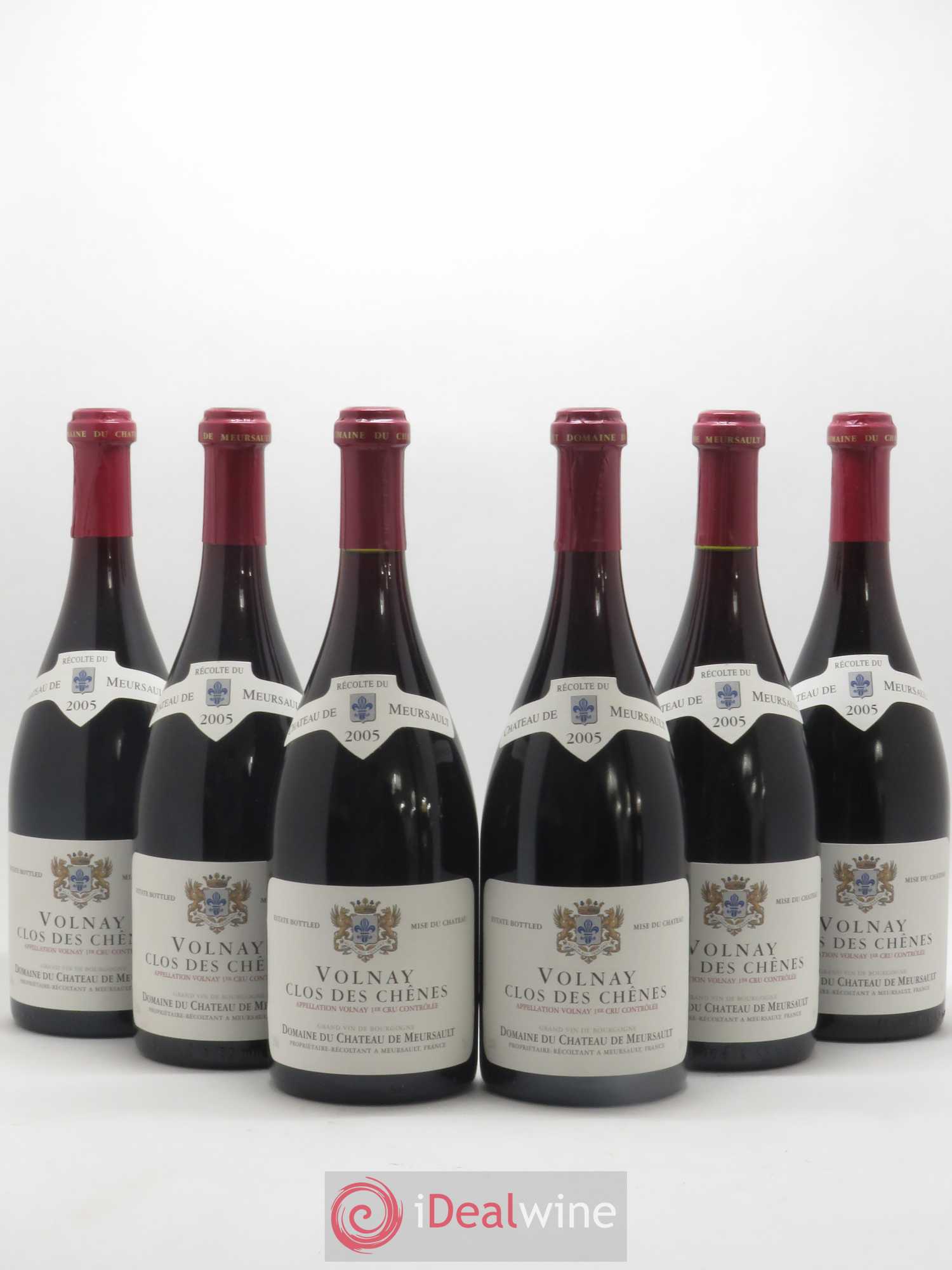 Volnay 1er Cru Clos des Chênes Château de Meursault 2005 - Lot de 6 bouteilles - 0
