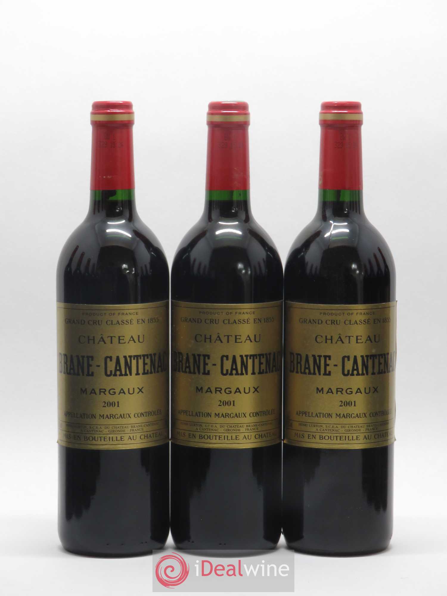 Château Brane Cantenac 2ème Grand Cru Classé 2001 - Lot de 12 bouteilles - 1