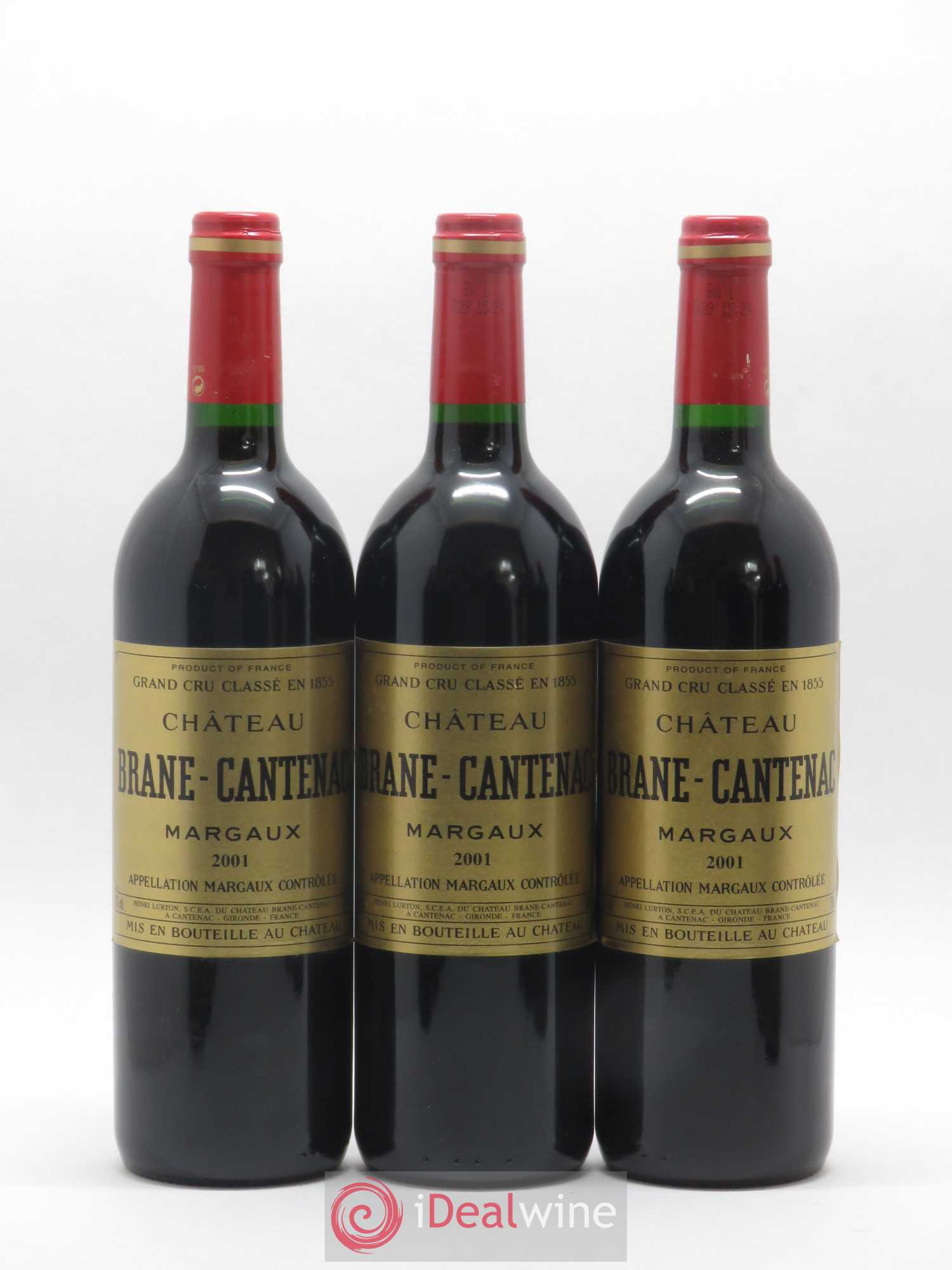 Château Brane Cantenac 2ème Grand Cru Classé 2001 - Lot de 12 bouteilles - 2