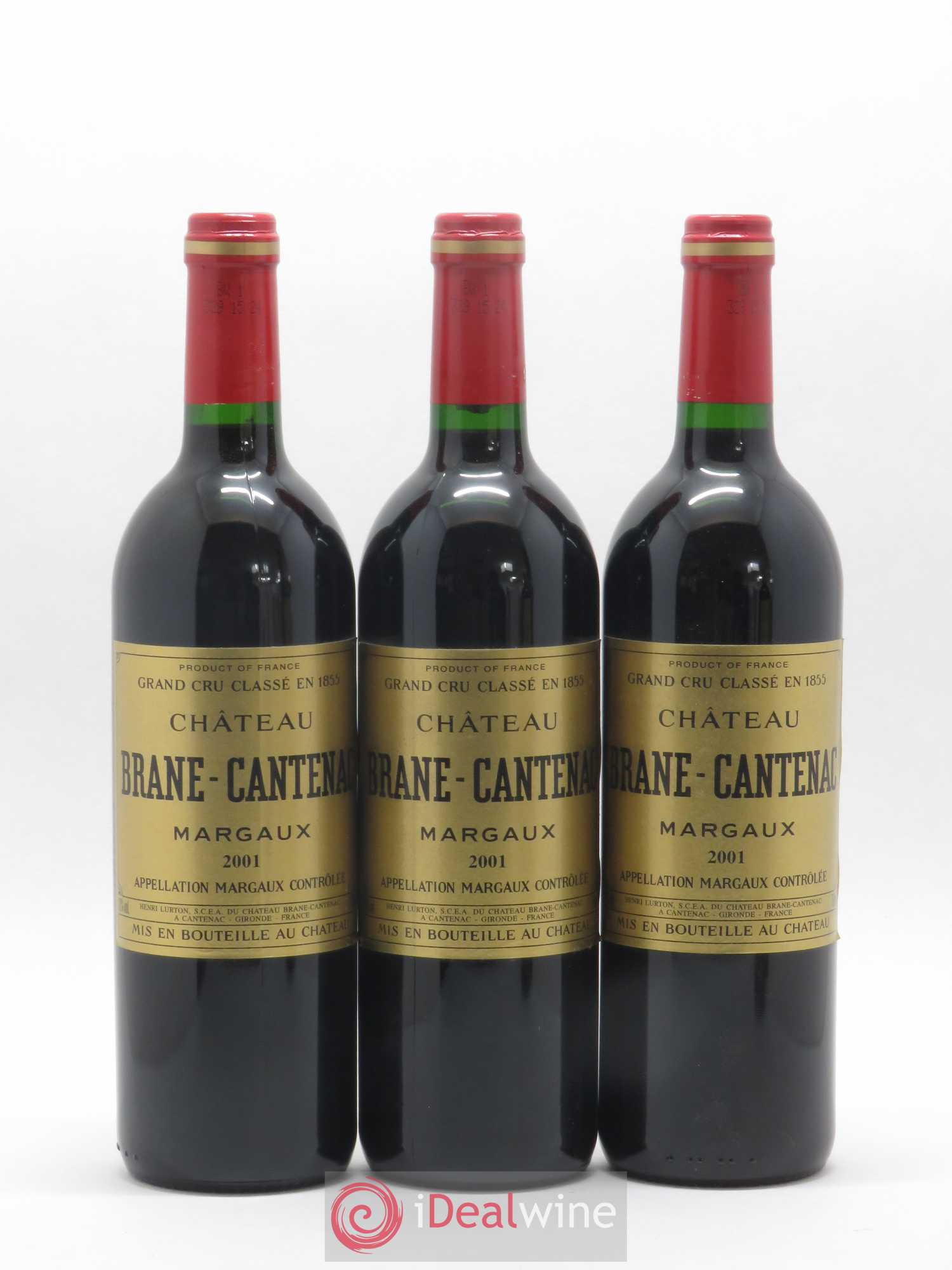 Château Brane Cantenac 2ème Grand Cru Classé 2001 - Lot de 12 bouteilles - 3