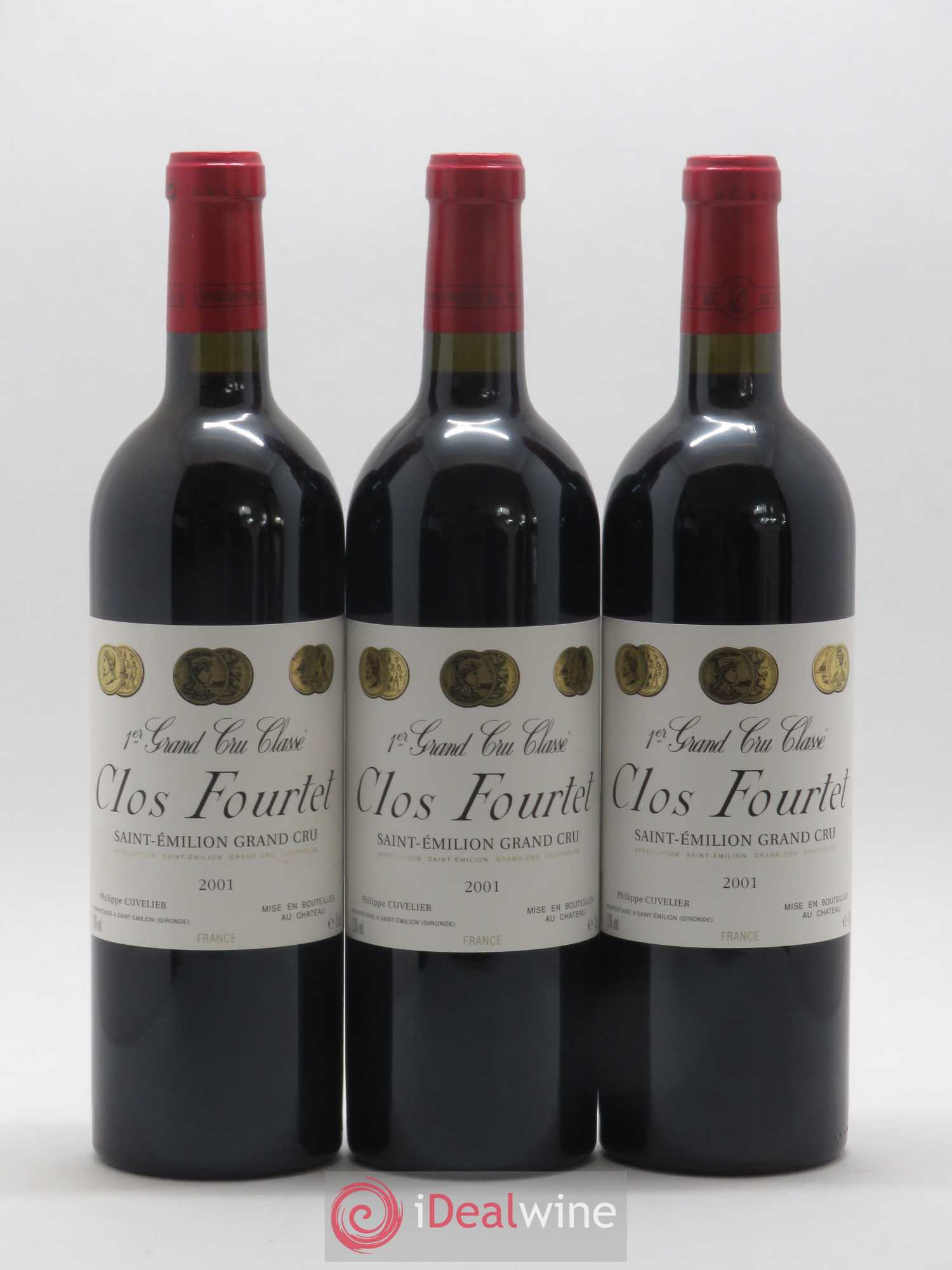 Clos Fourtet 1er Grand Cru Classé B 2001 - Lot de 12 bouteilles - 1