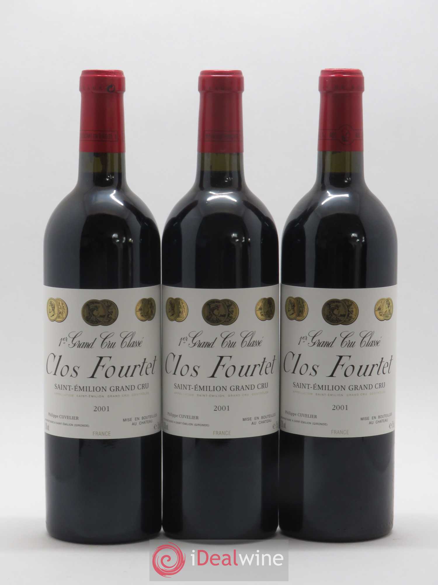 Clos Fourtet 1er Grand Cru Classé B 2001 - Lot de 12 bouteilles - 3
