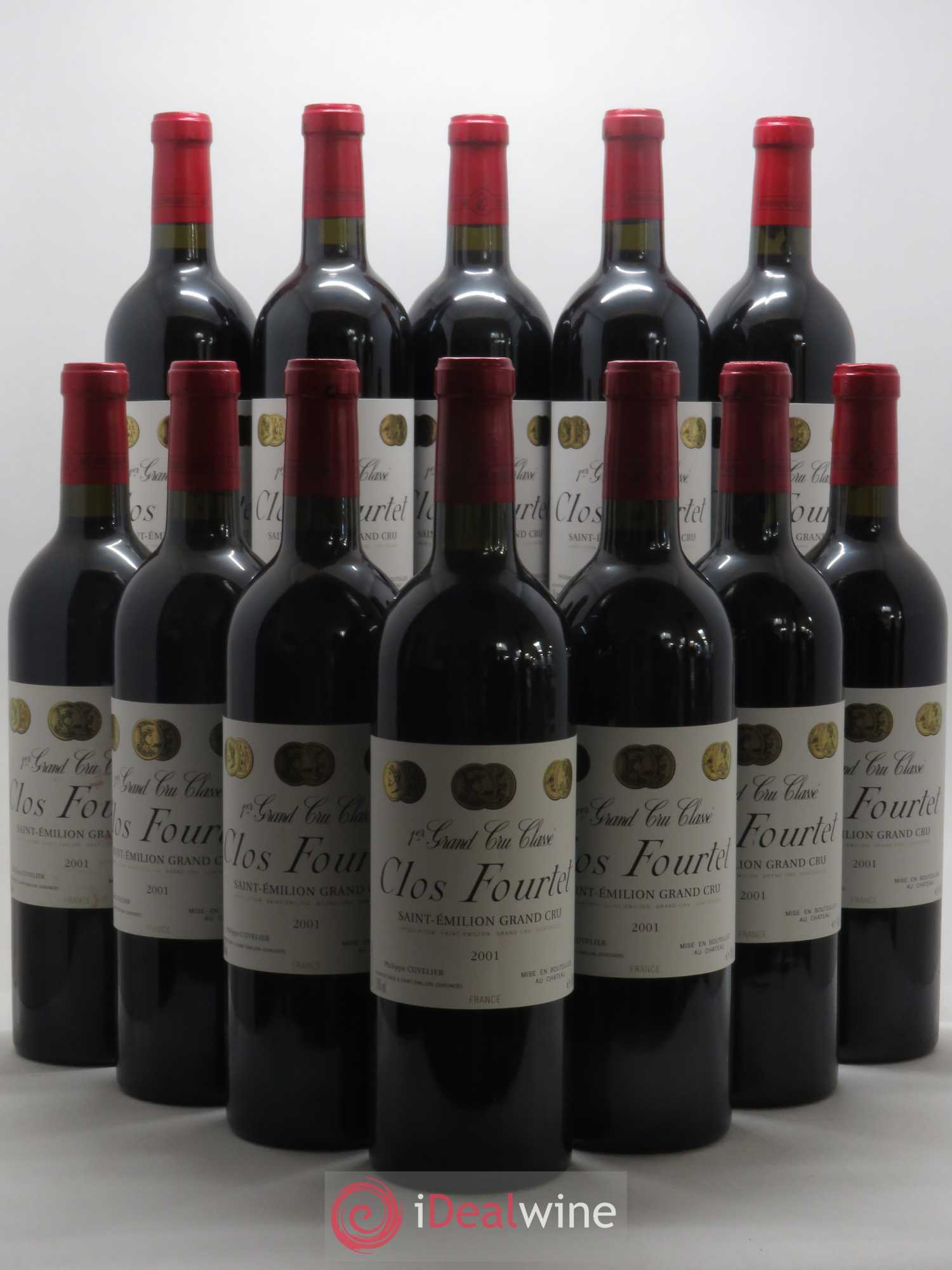 Clos Fourtet 1er Grand Cru Classé B 2001 - Lot de 12 bouteilles - 0