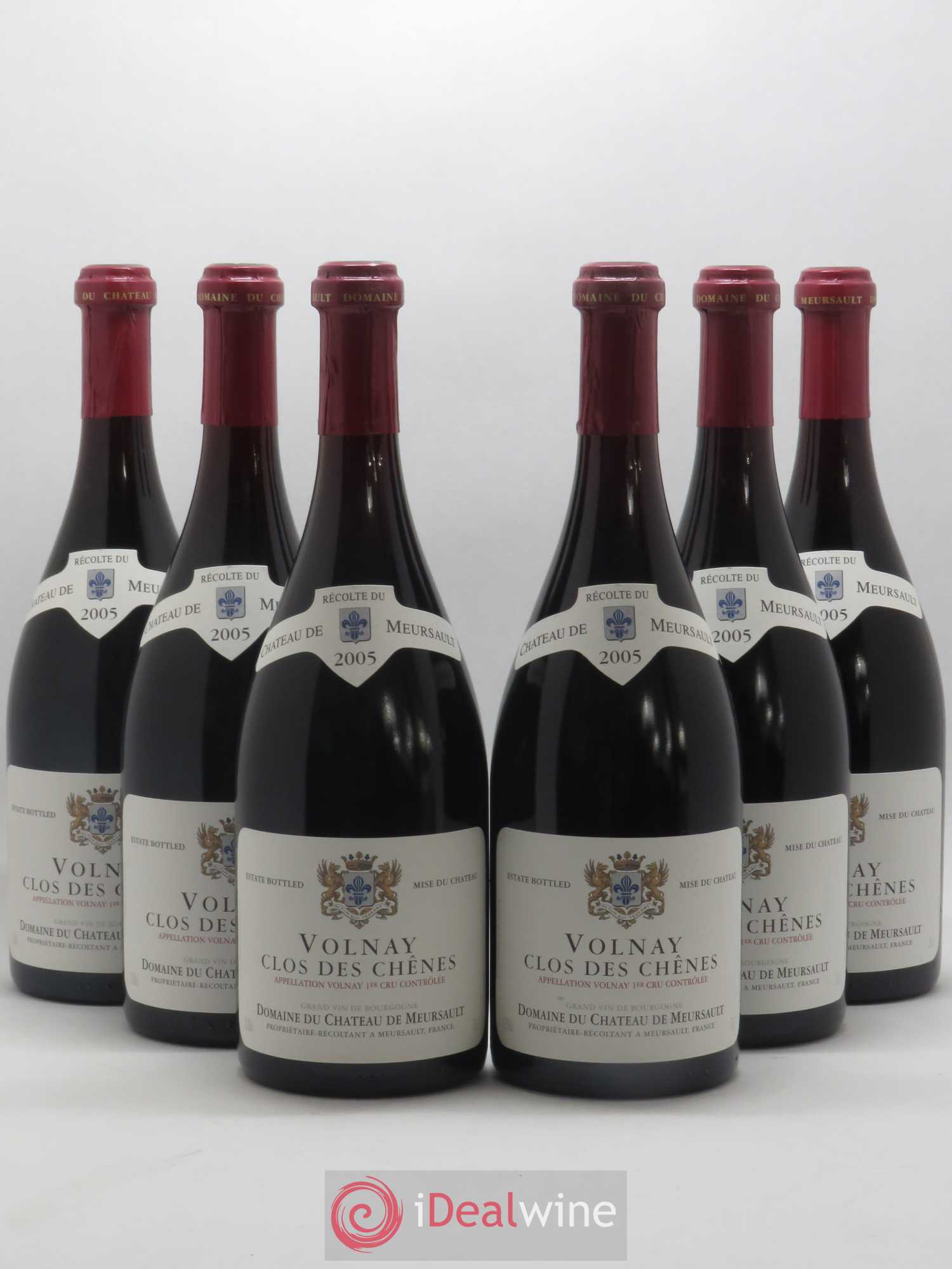 Volnay 1er Cru Clos des Chênes Château de Meursault 2005 - Lot de 6 bouteilles - 0