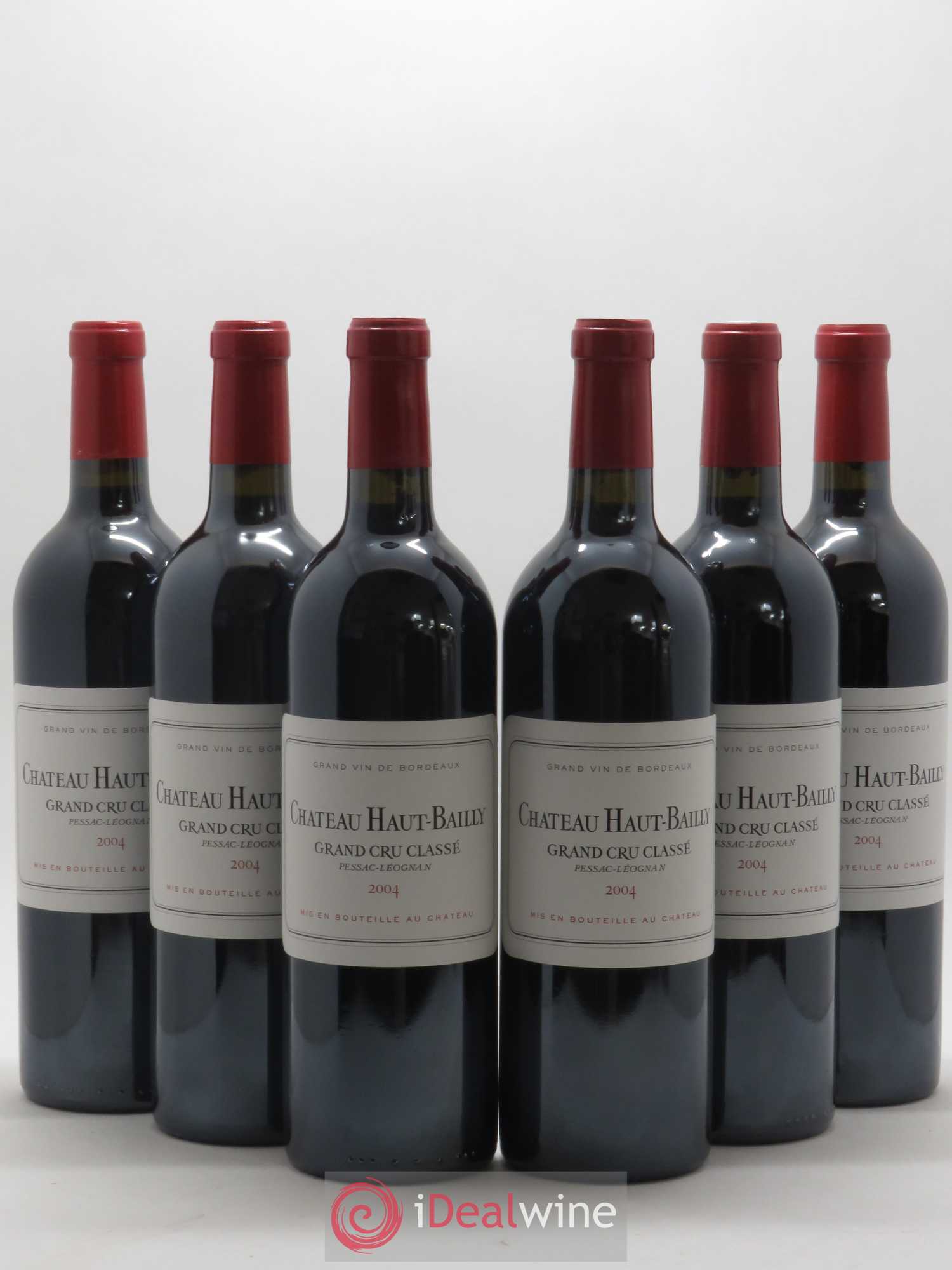 Château Haut-Bailly Cru Classé de Graves 2004 - Lot de 6 bouteilles - 0