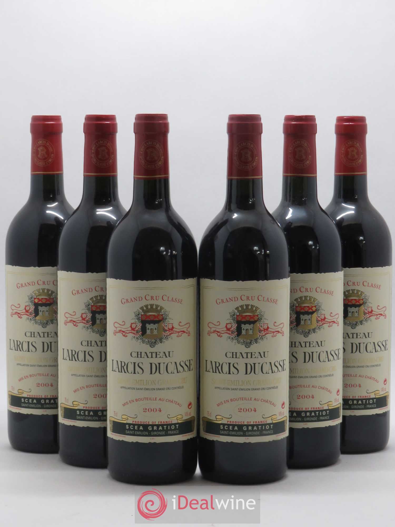 Château Larcis Ducasse 1er Grand Cru Classé B 2004 - Lot de 6 bouteilles - 0