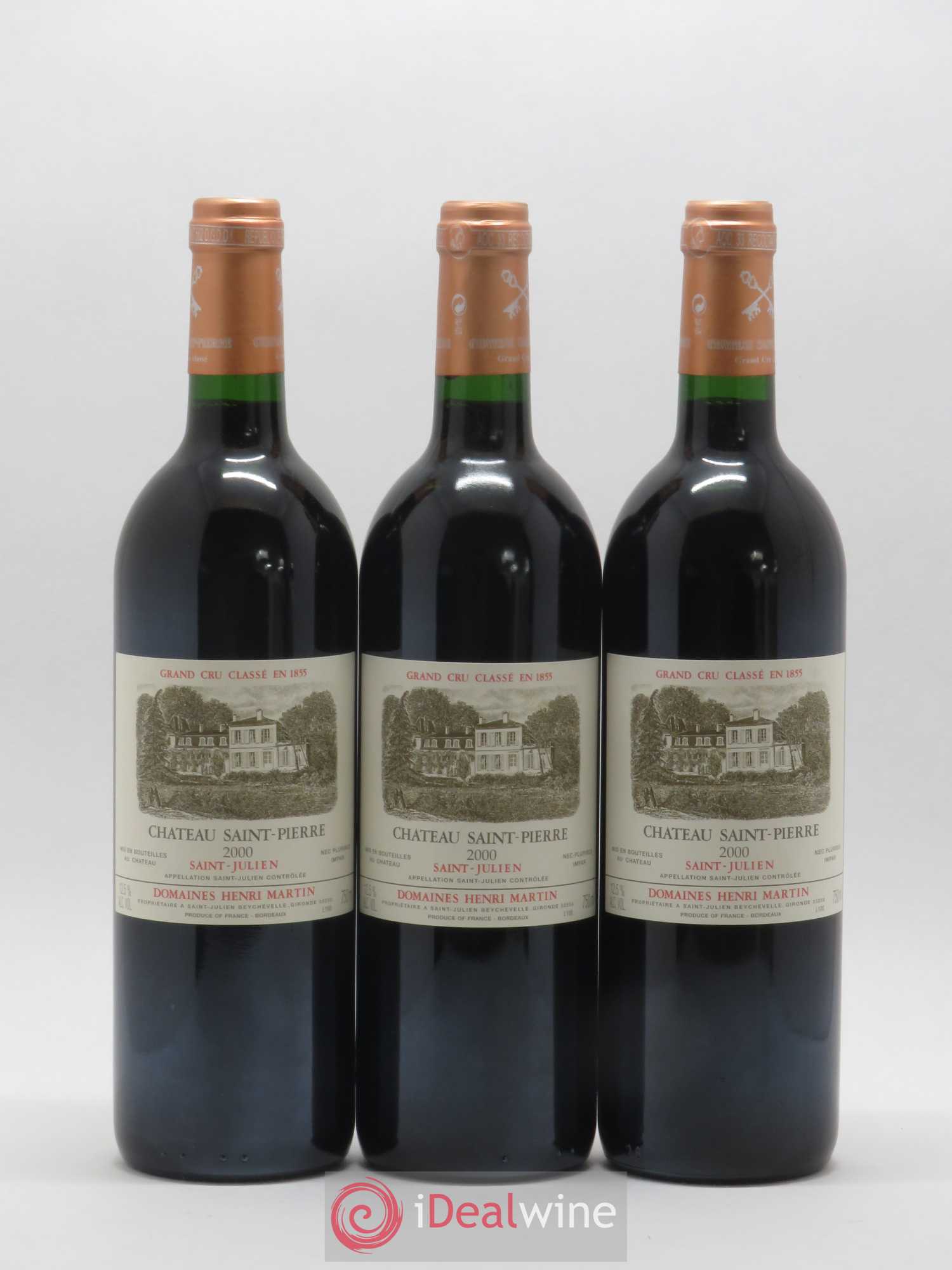 Château Saint-Pierre 4ème Grand Cru Classé 2000 - Lot de 12 bouteilles - 1
