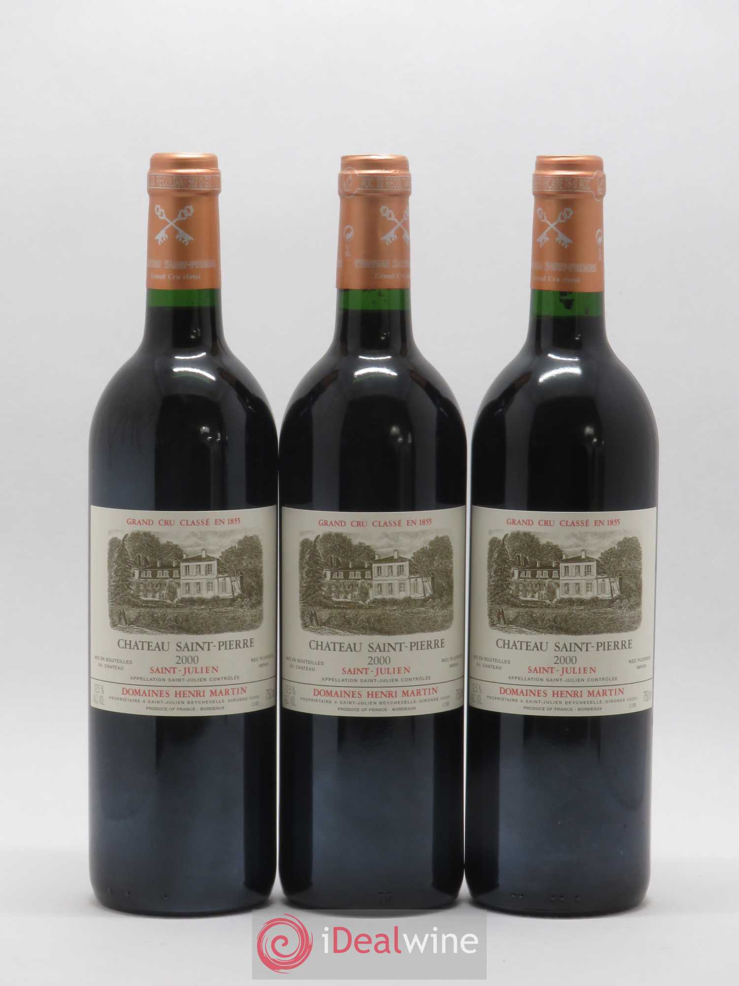Château Saint-Pierre 4ème Grand Cru Classé 2000 - Lot de 12 bouteilles - 2