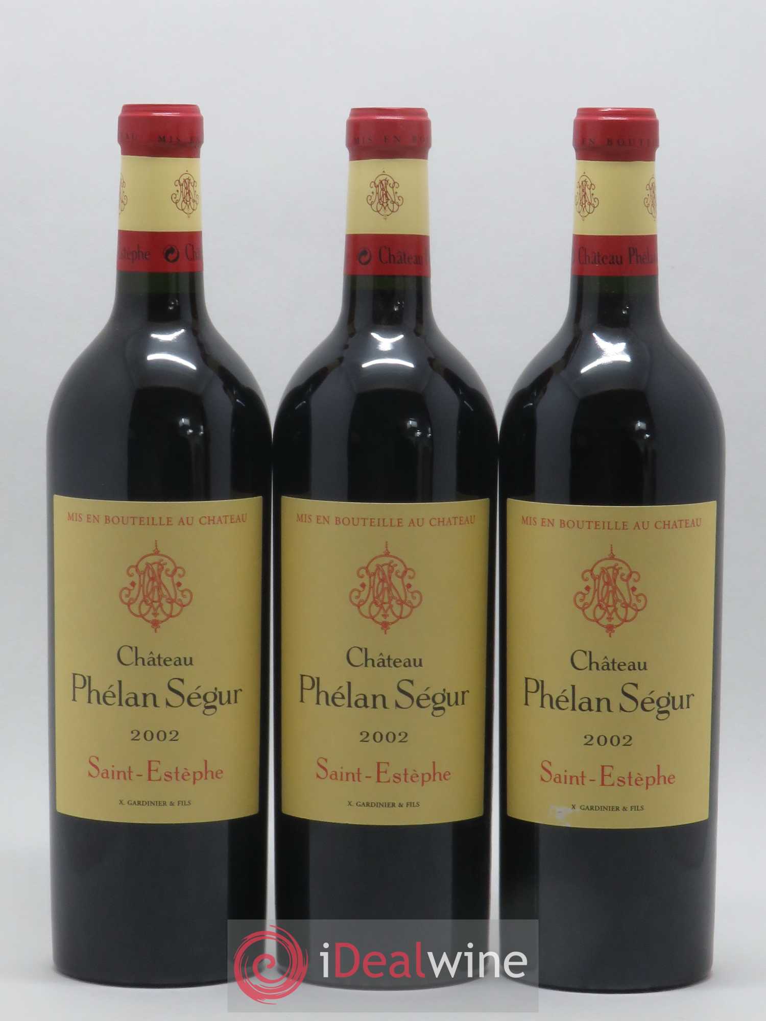 Château Phélan Ségur 2002 - Lot de 12 bouteilles - 1
