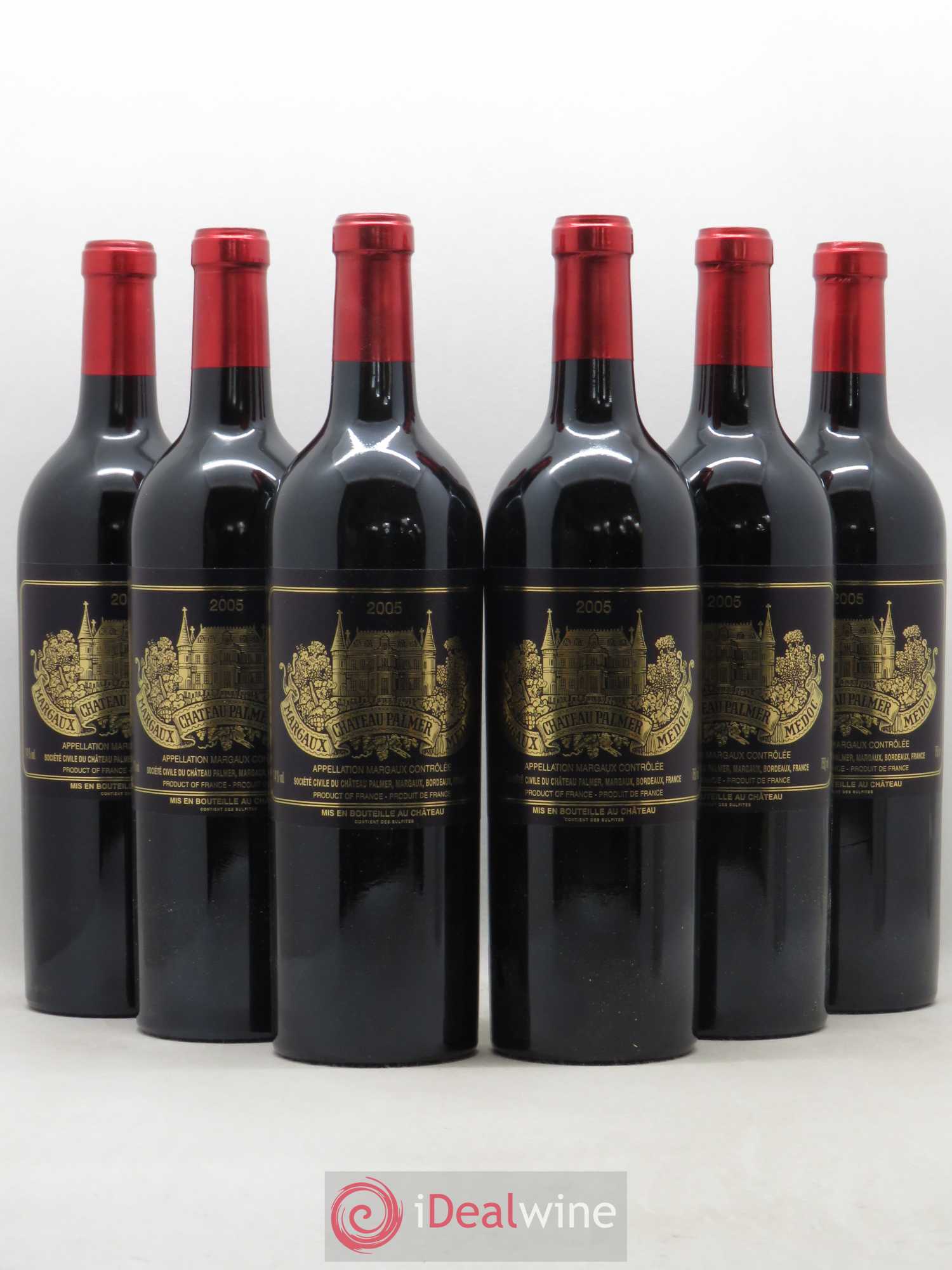 Château Palmer 3ème Grand Cru Classé 2005 - Lot de 6 bouteilles - 0