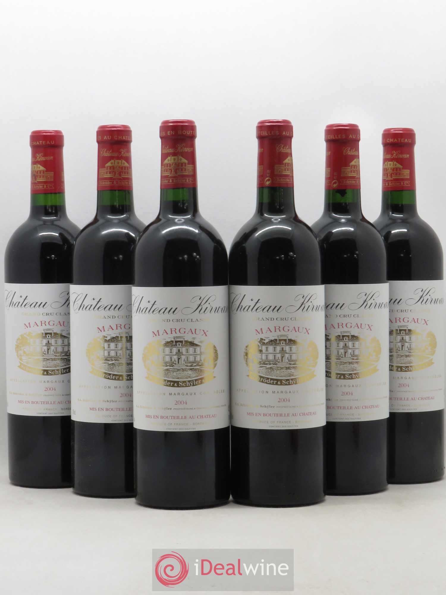 Château Kirwan 3ème Grand Cru Classé 2004 - Lot de 6 bouteilles - 0