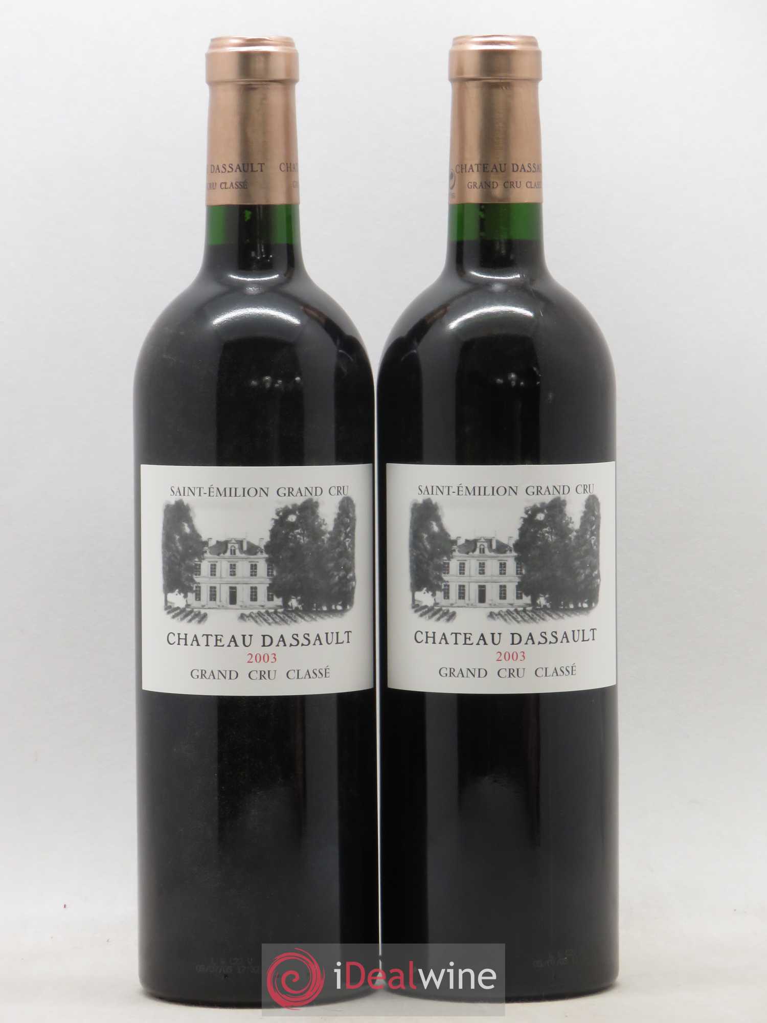 Château Dassault Grand Cru Classé 2003 - Lot de 2 bouteilles - 0
