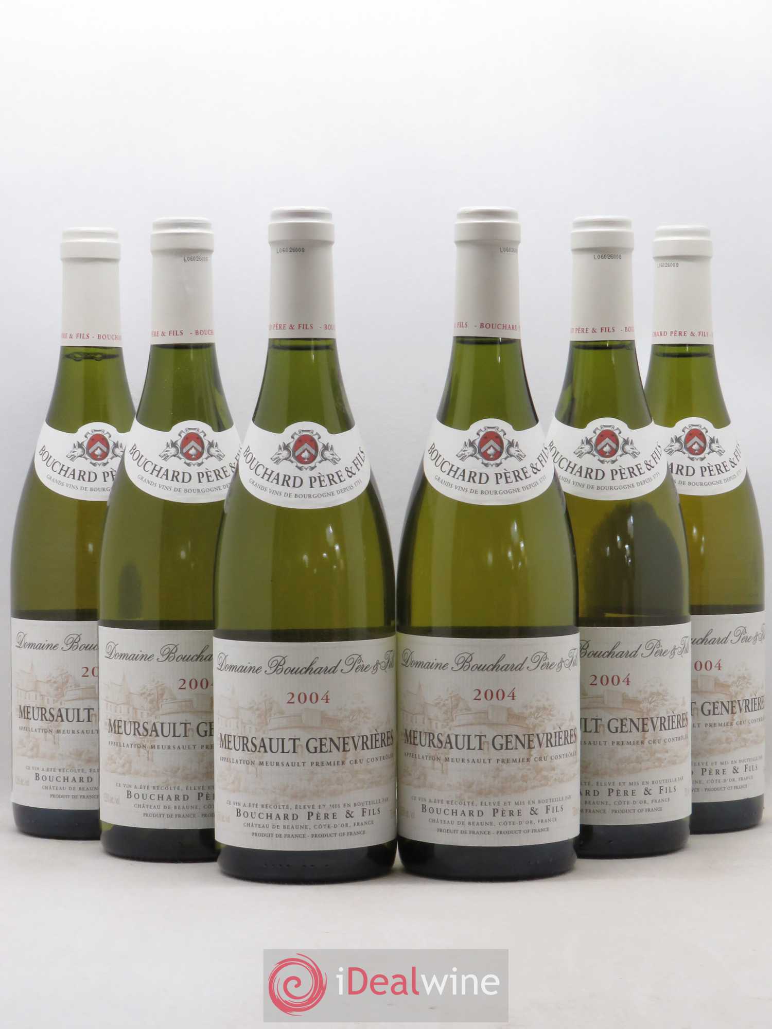 Meursault 1er Cru Genevrières Bouchard Père & Fils 2004 - Lot de 6 bouteilles - 0