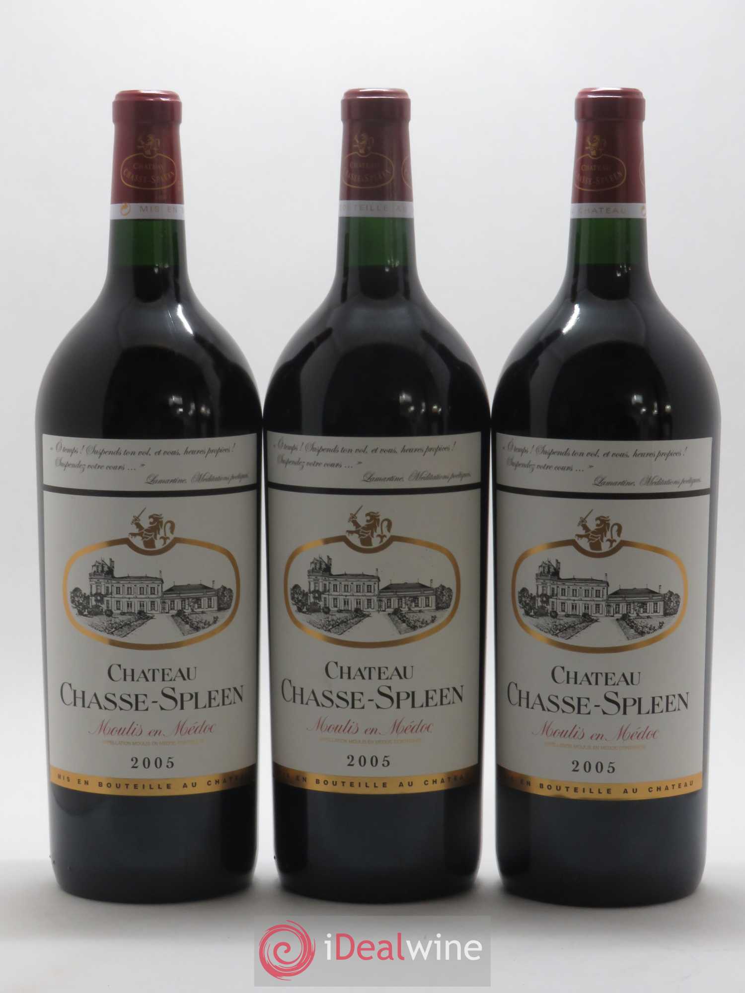 Château Chasse Spleen 2005 - Lot de 3 magnums - 0